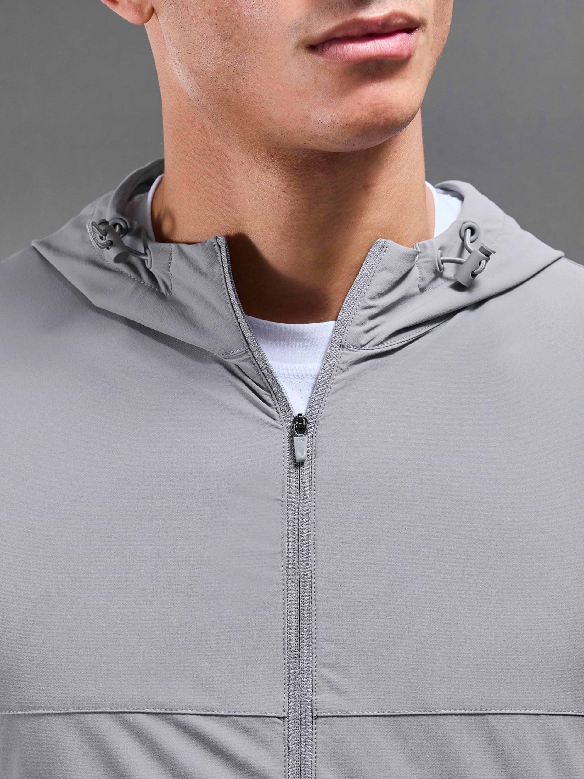 Active Windbreaker in Mid Grey