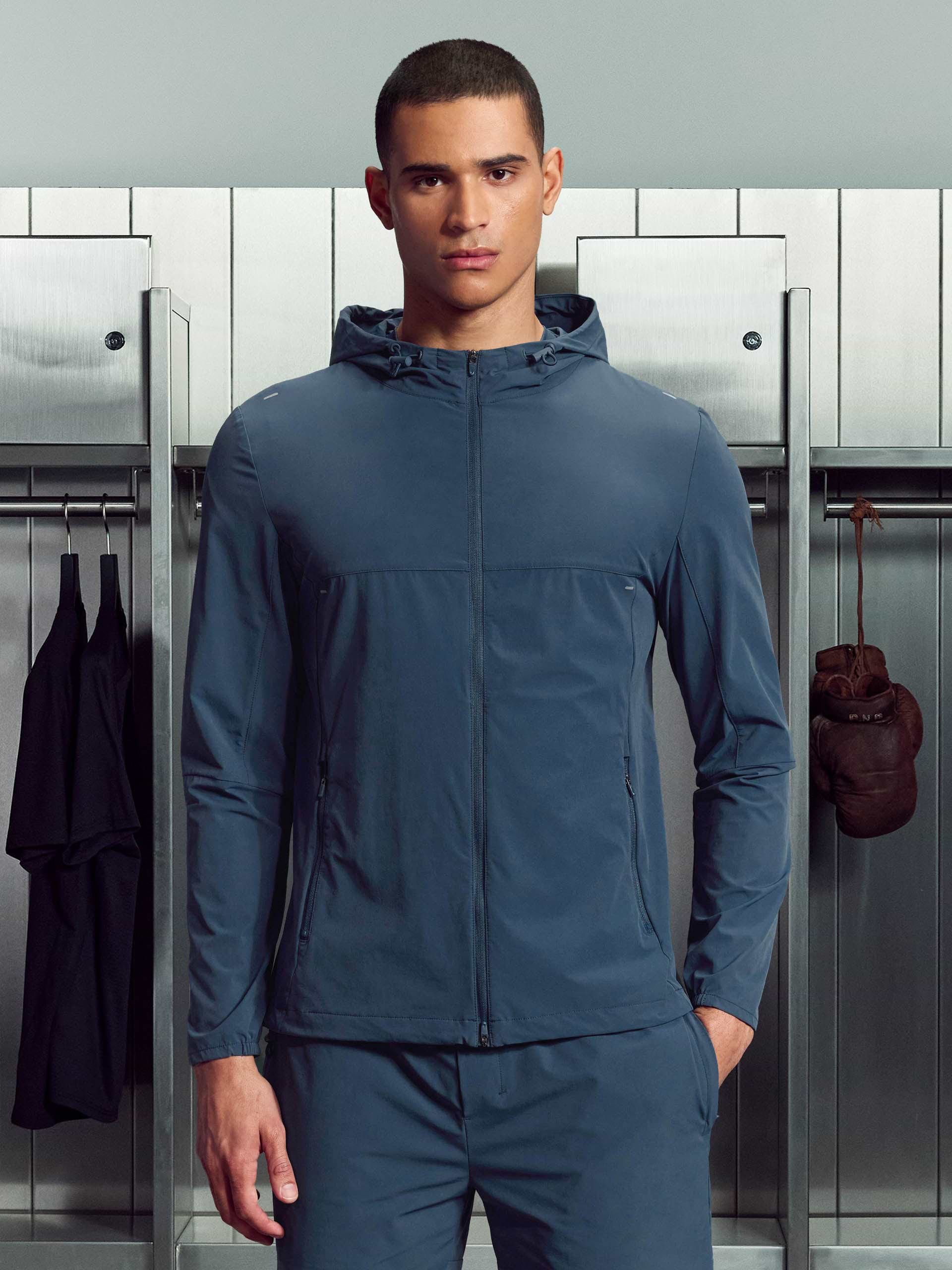 Active Windbreaker in Steel Blue