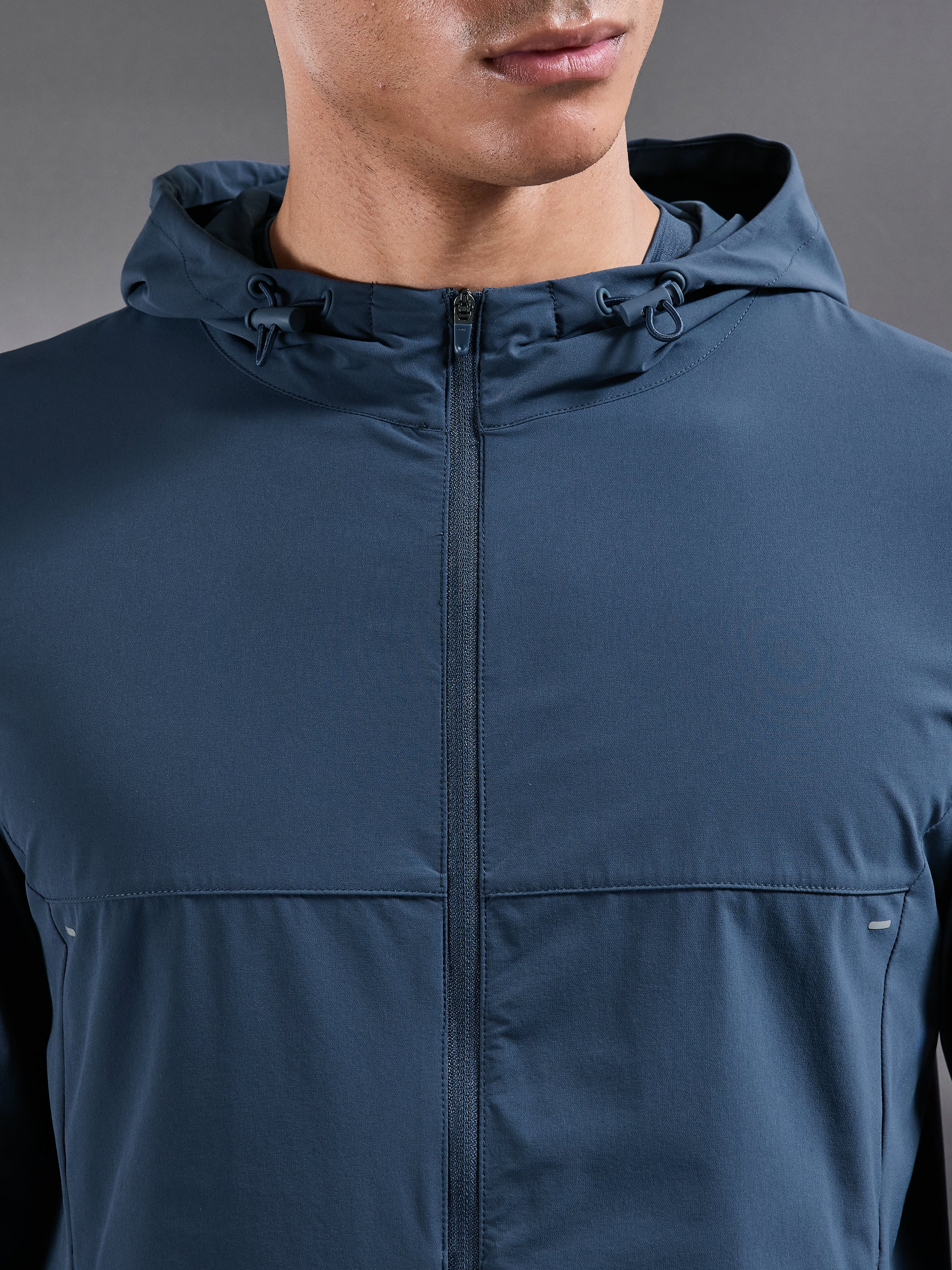Mens Active Windbreaker in Steel Blue