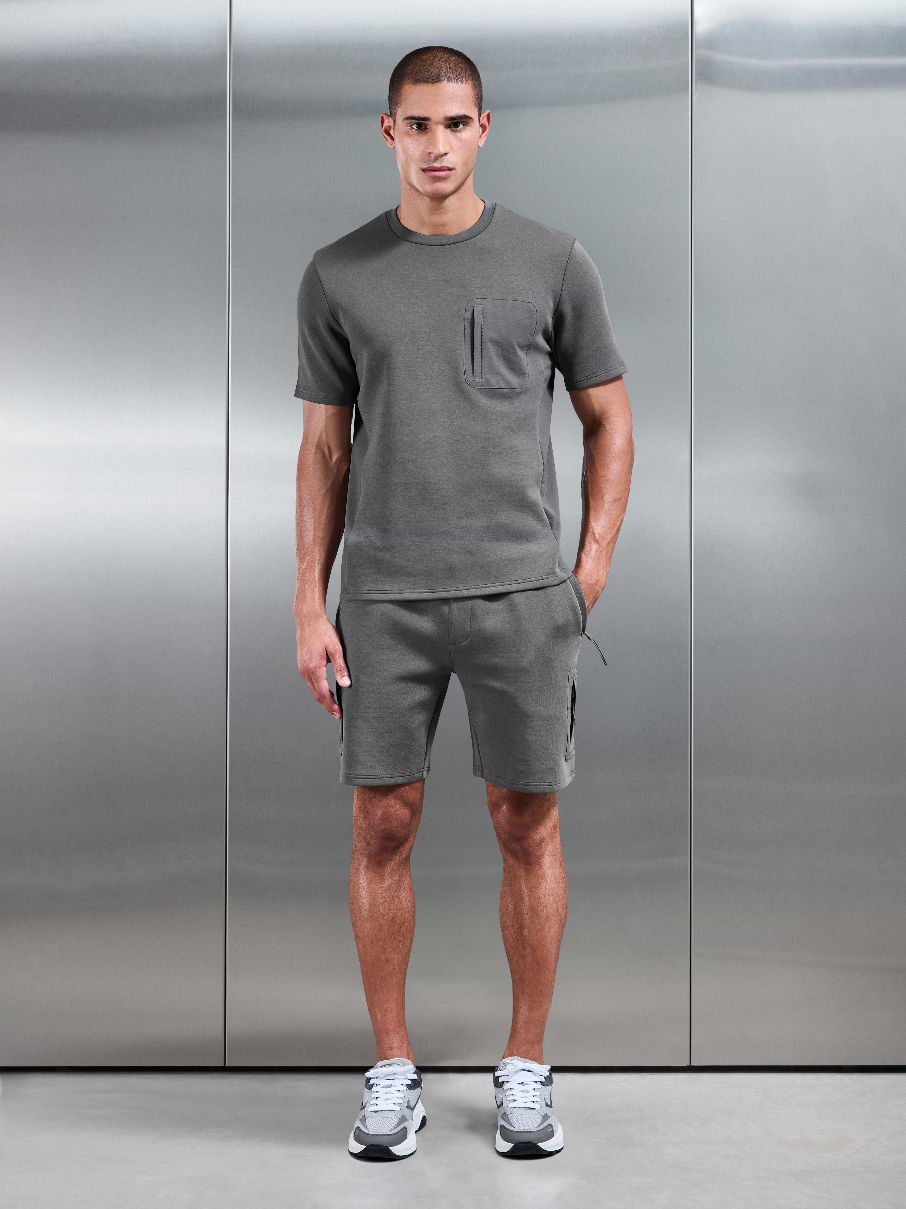 Mens AirTech Hybrid Cargo Short in Grey