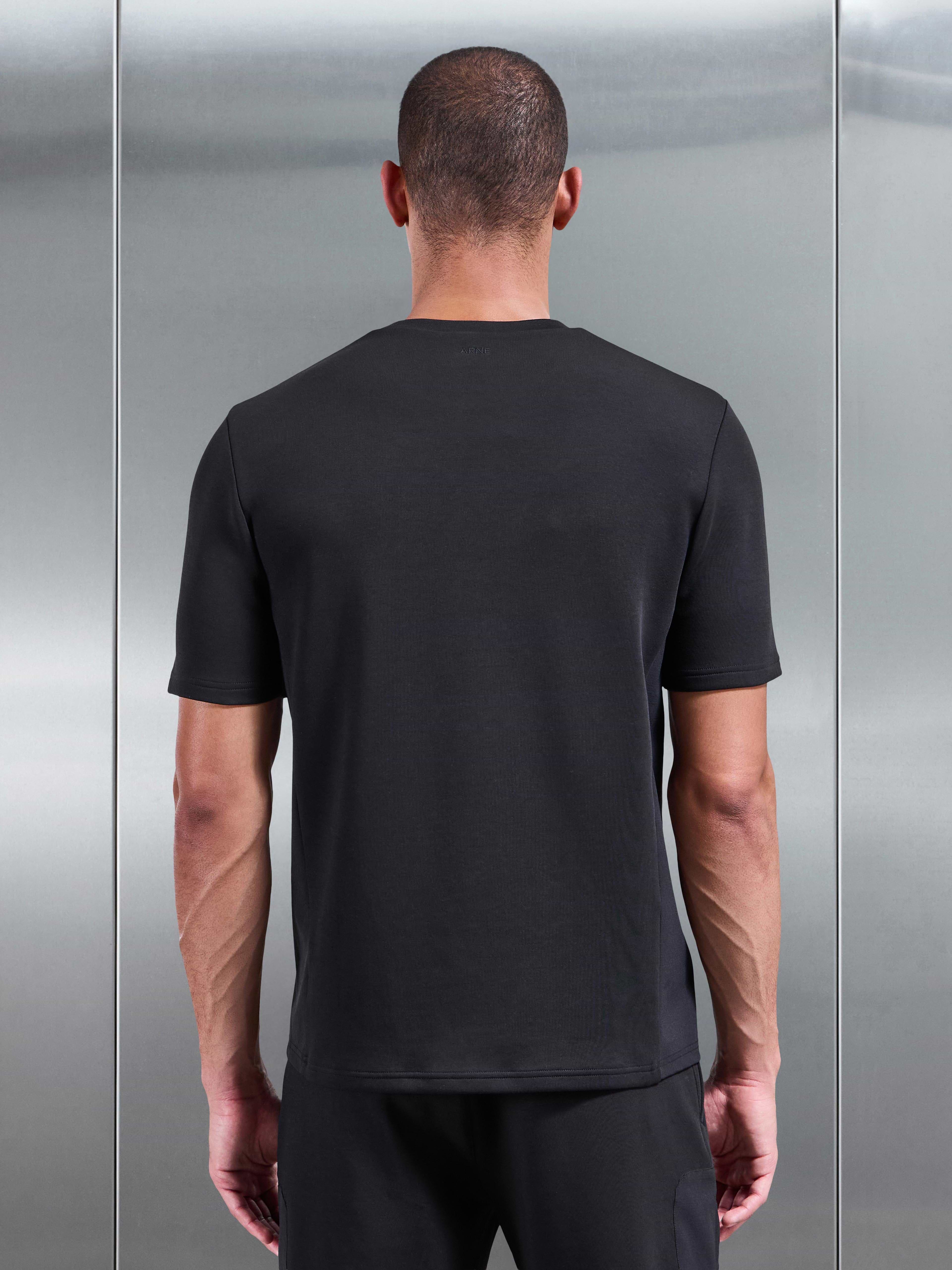 AirTech Hybrid Pocket T-Shirt in Black