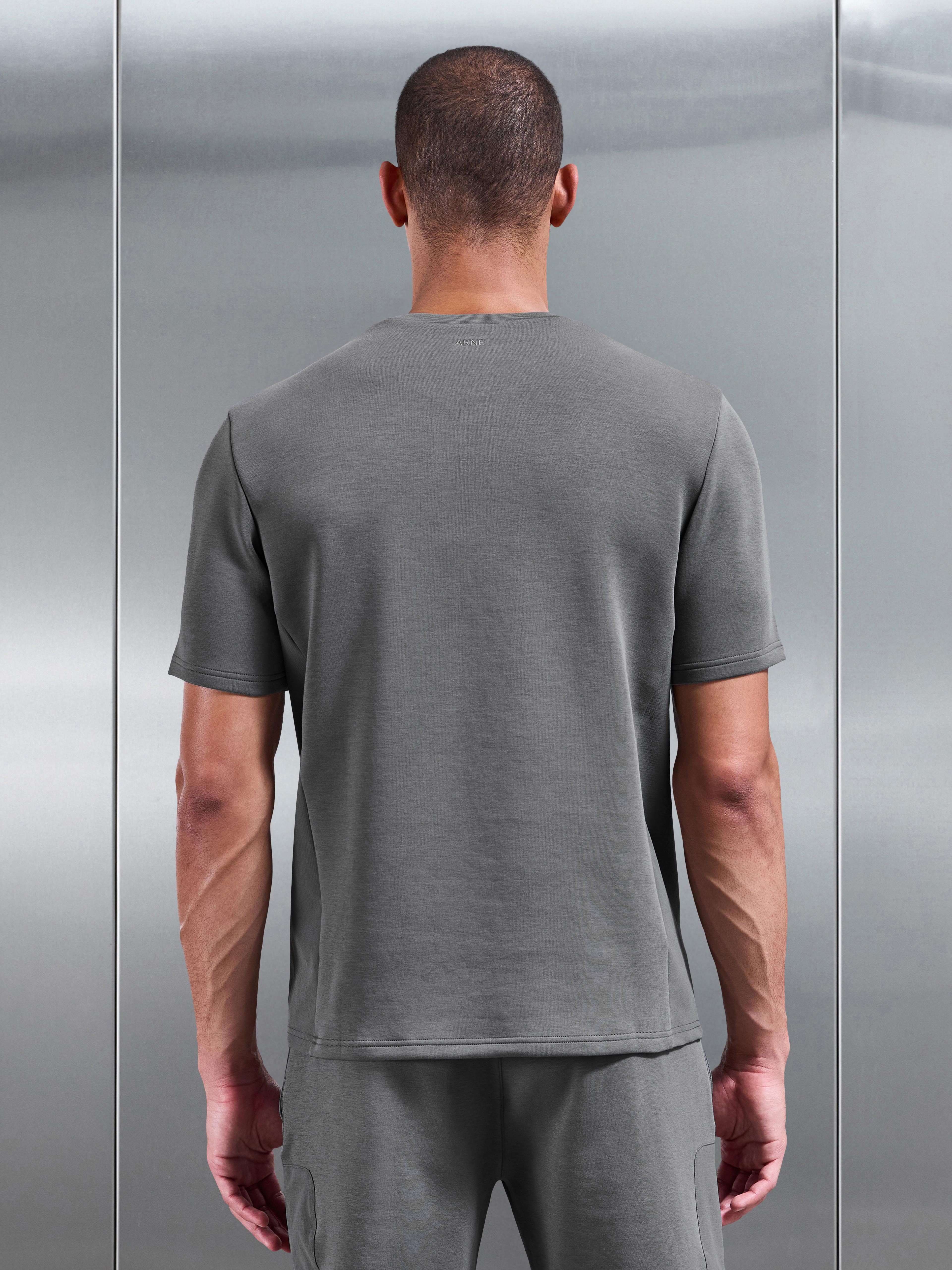 Mens AirTech Hybrid Pocket T-Shirt in Grey