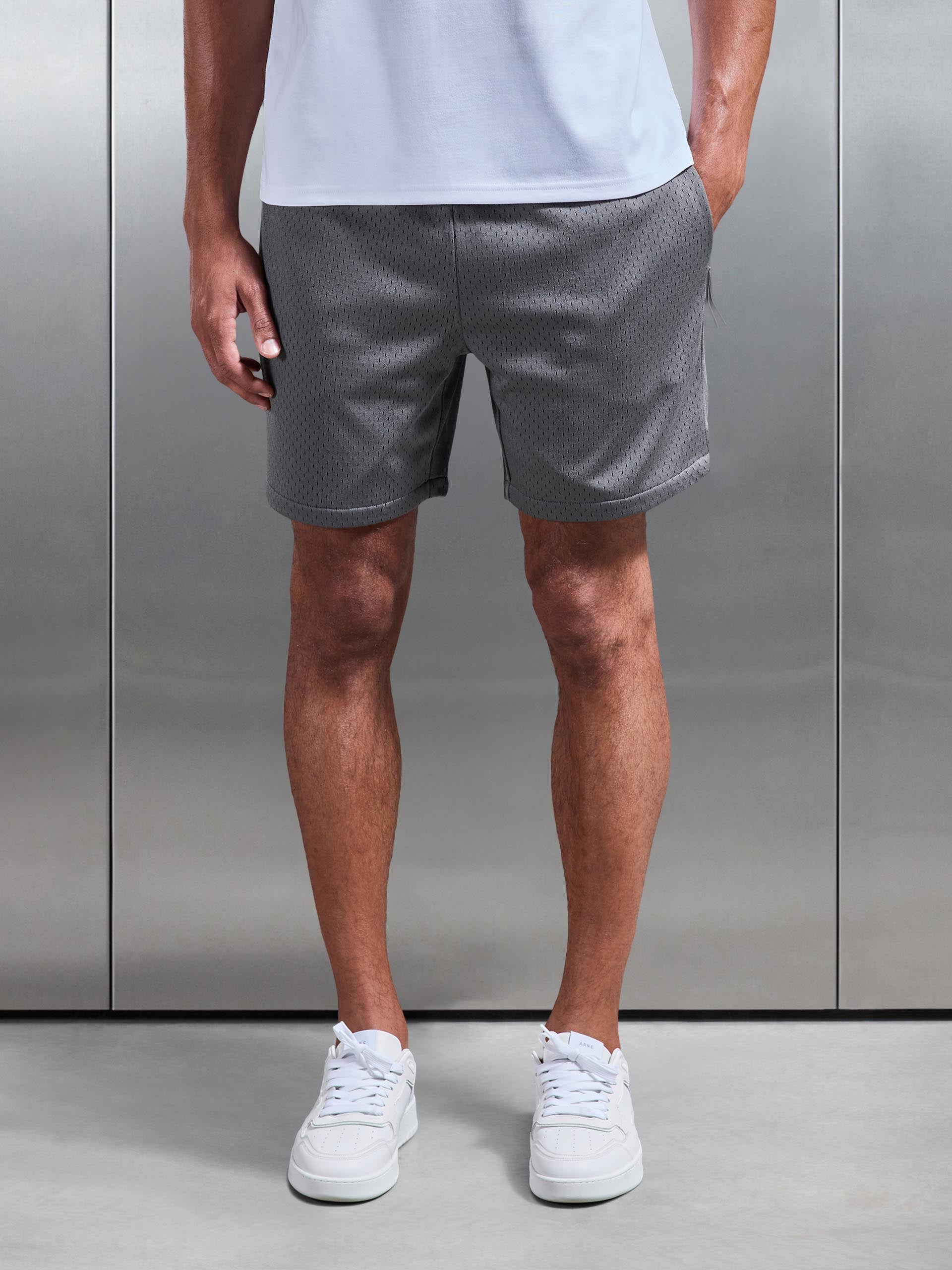 Mens AirTech Mesh Short in Grey