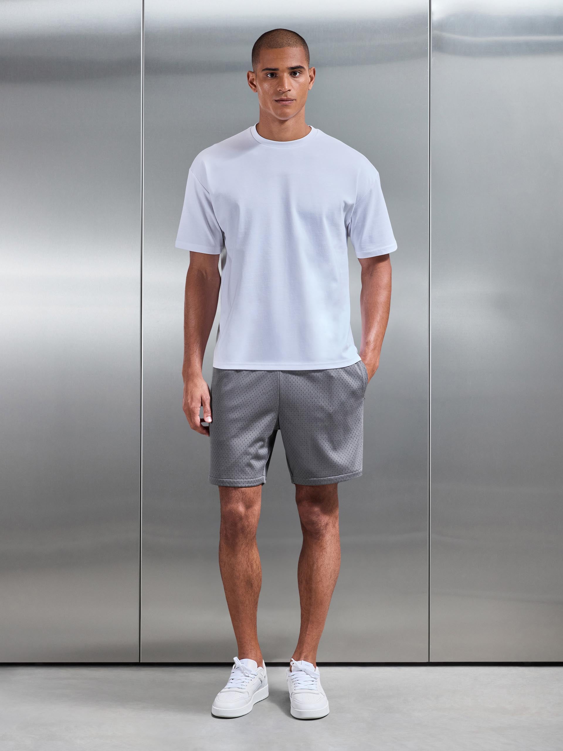 Mens AirTech Mesh Short in Grey