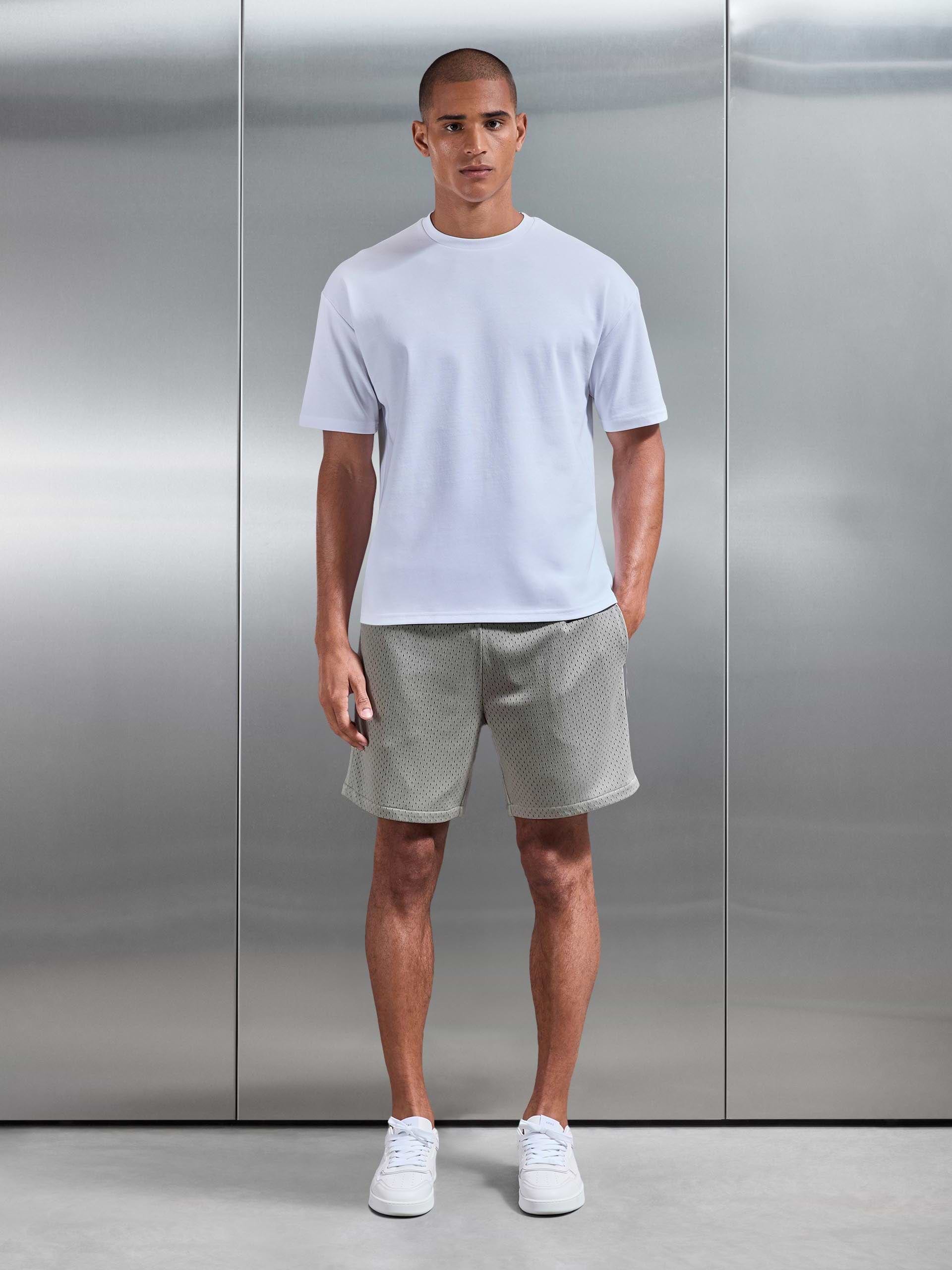 Mens AirTech Mesh Short in Stone