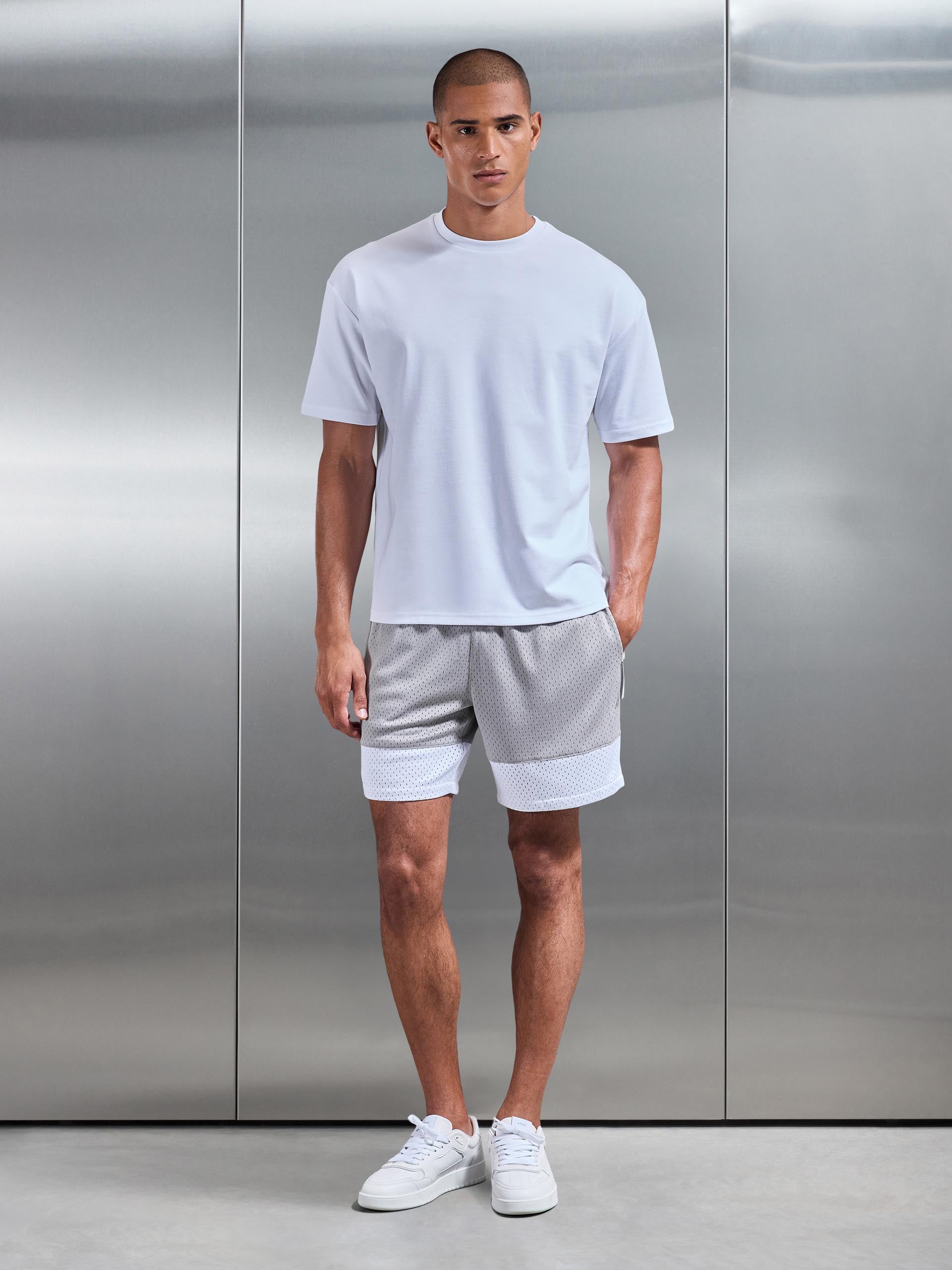 Mens AirTech Relaxed Fit T-Shirt in White