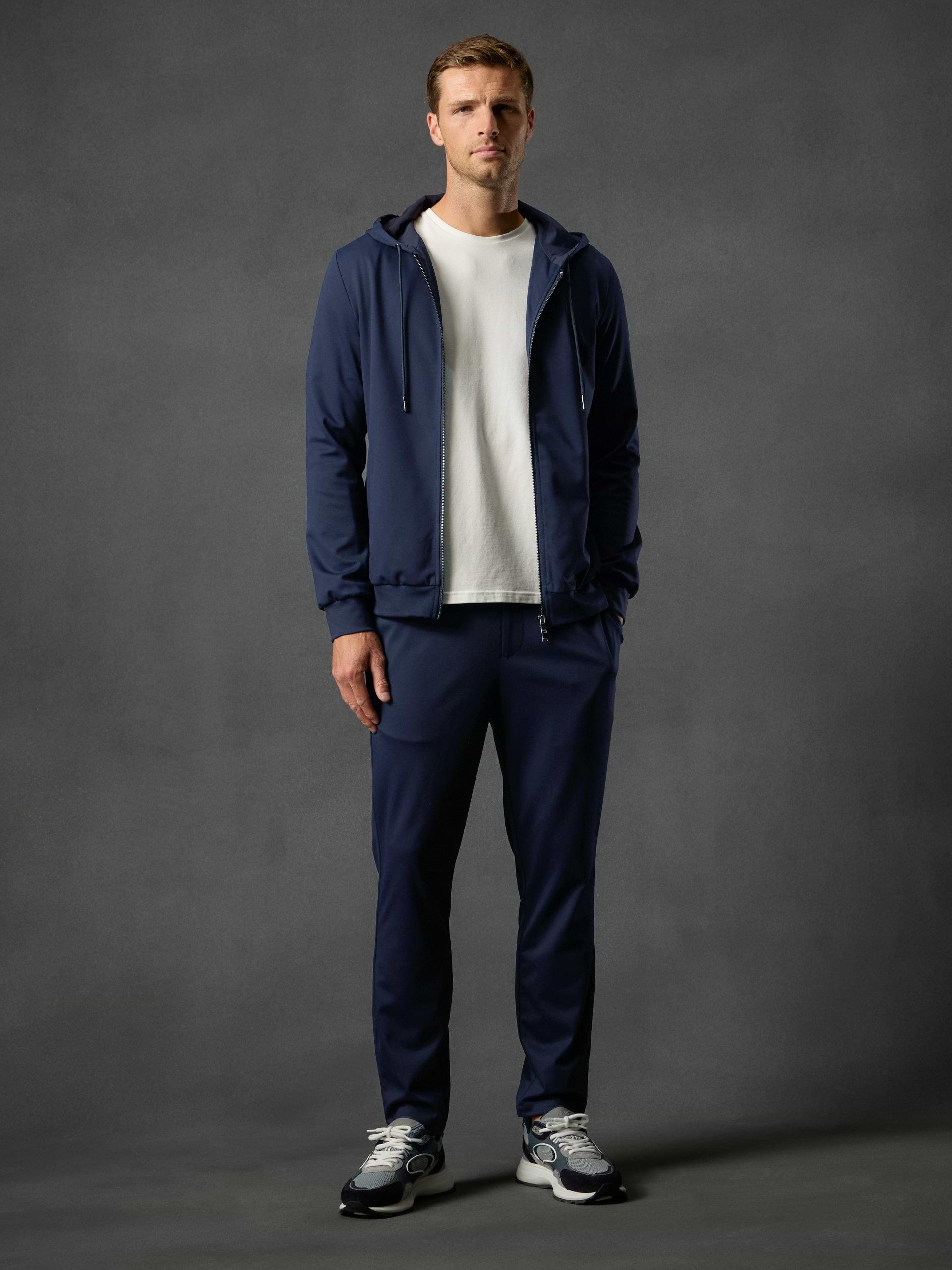 Mens Athleisure Jacket in Navy