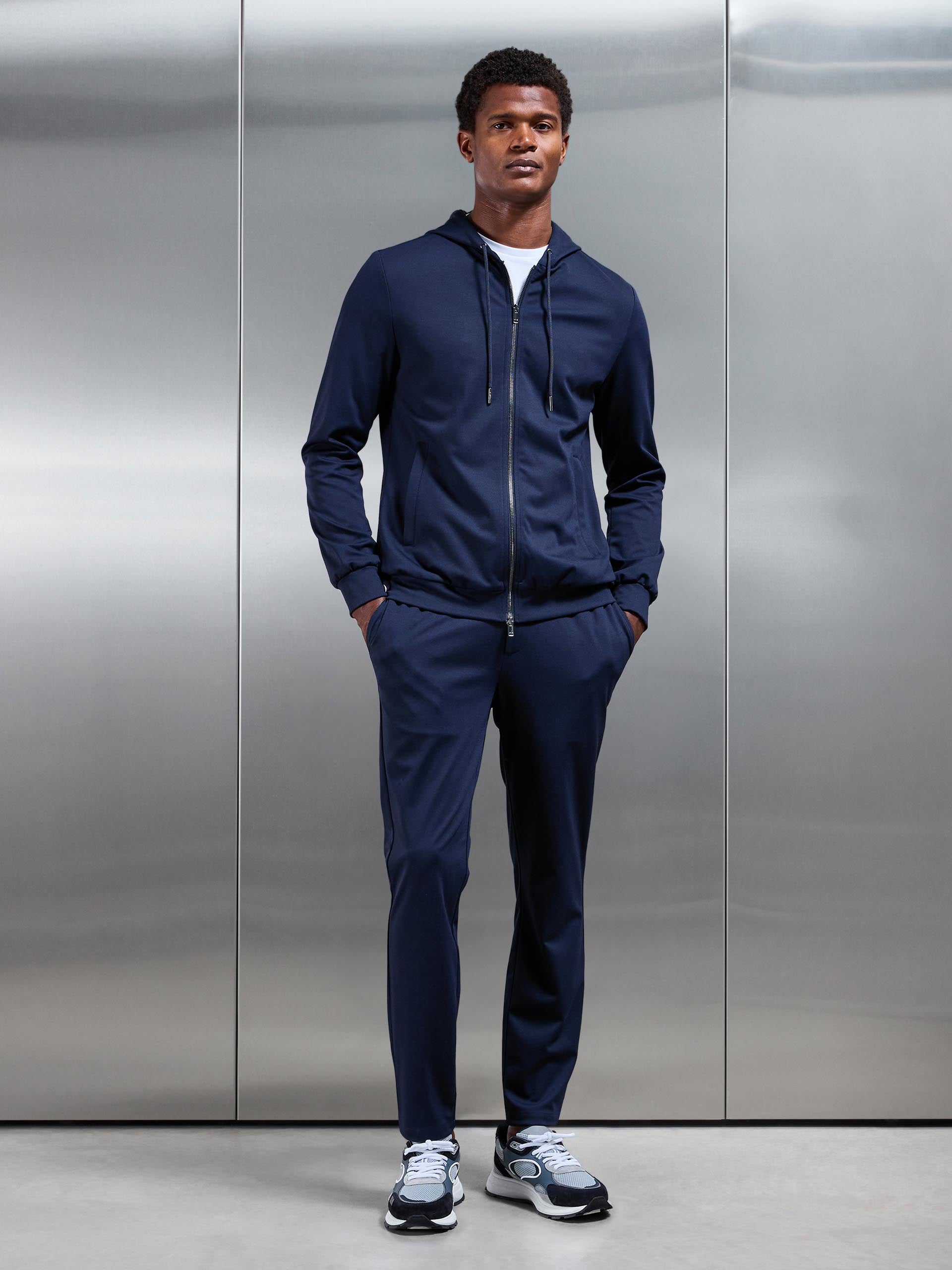 Mens Athleisure Jacket in Navy