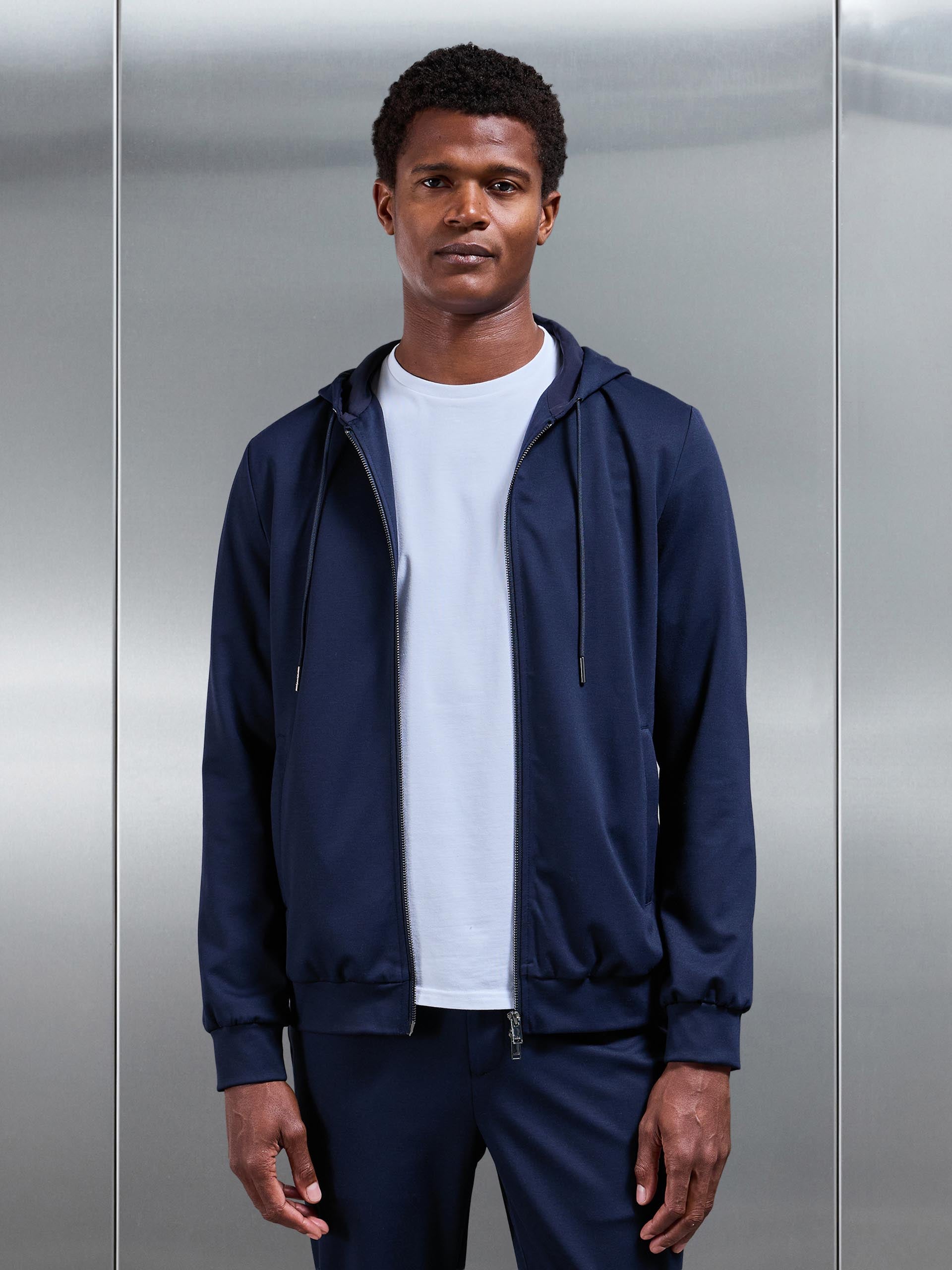 Mens Athleisure Jacket in Navy