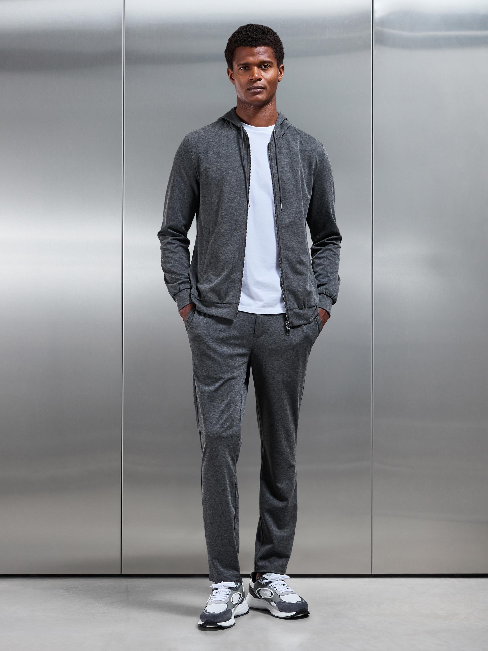 Mens Athleisure Jogger in Dark Grey
