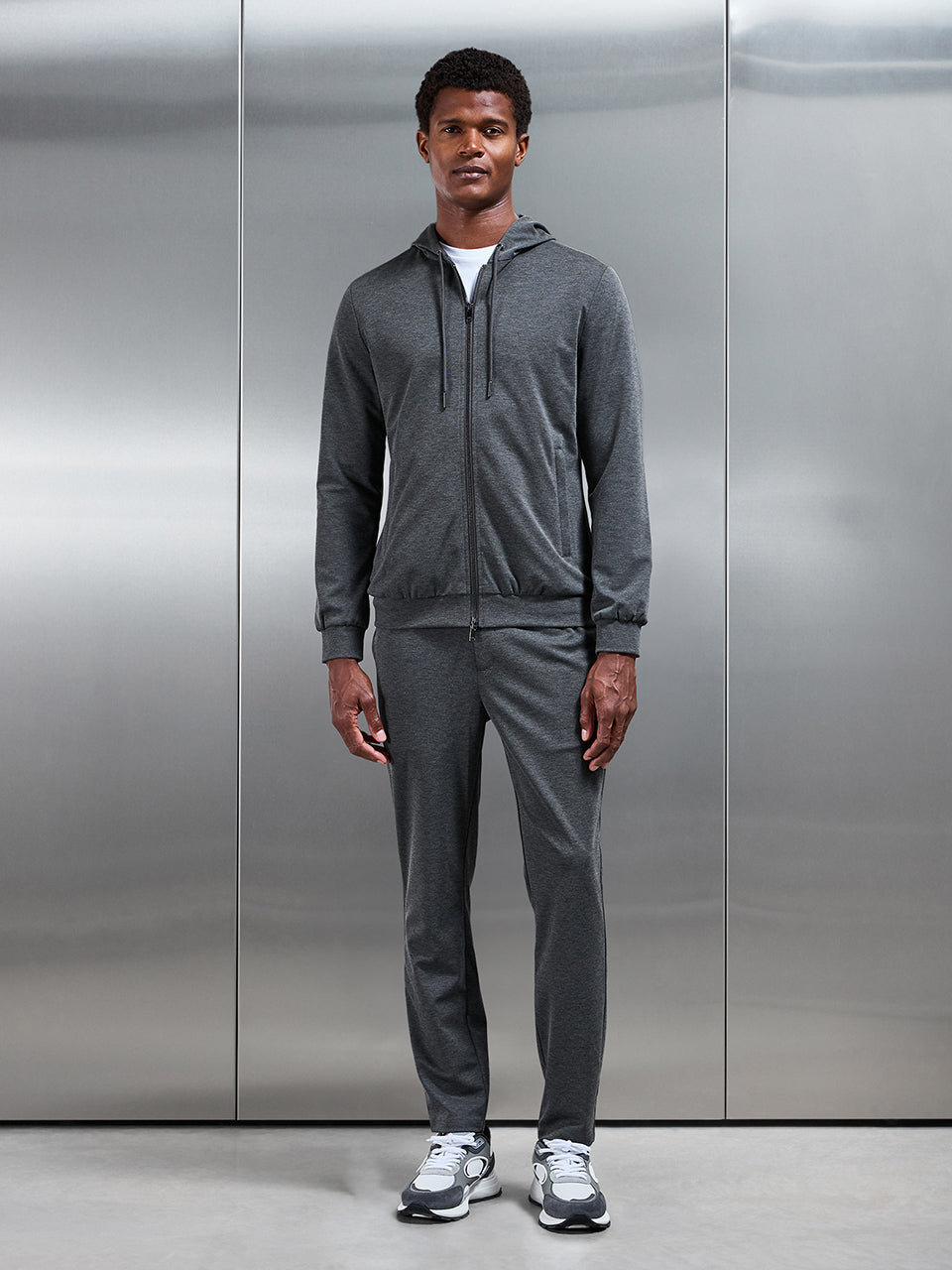 Mens Athleisure Jogger in Dark Grey