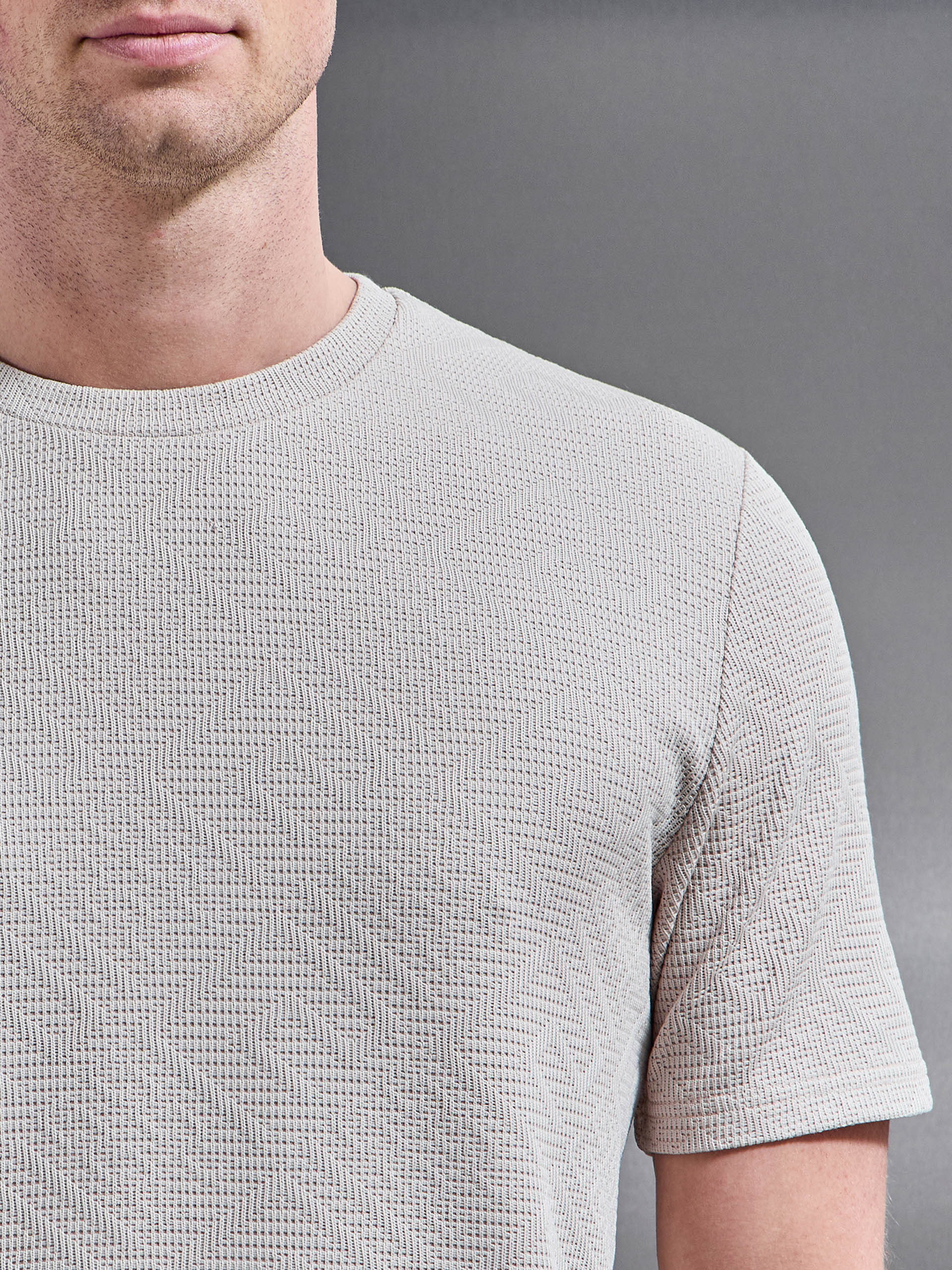 Mens Aztec T-Shirt in Stone