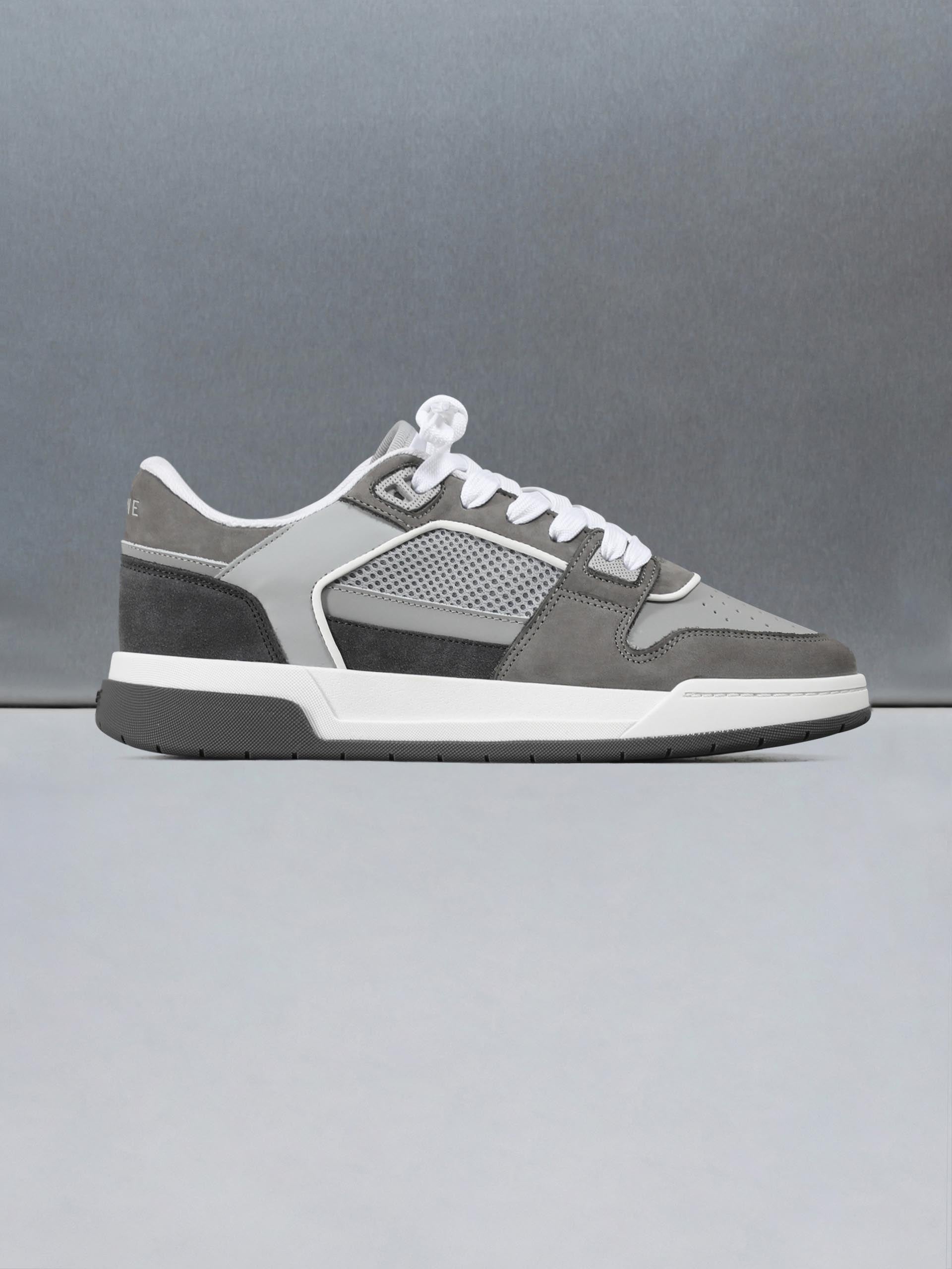 Mens Basket Trainer in Grey