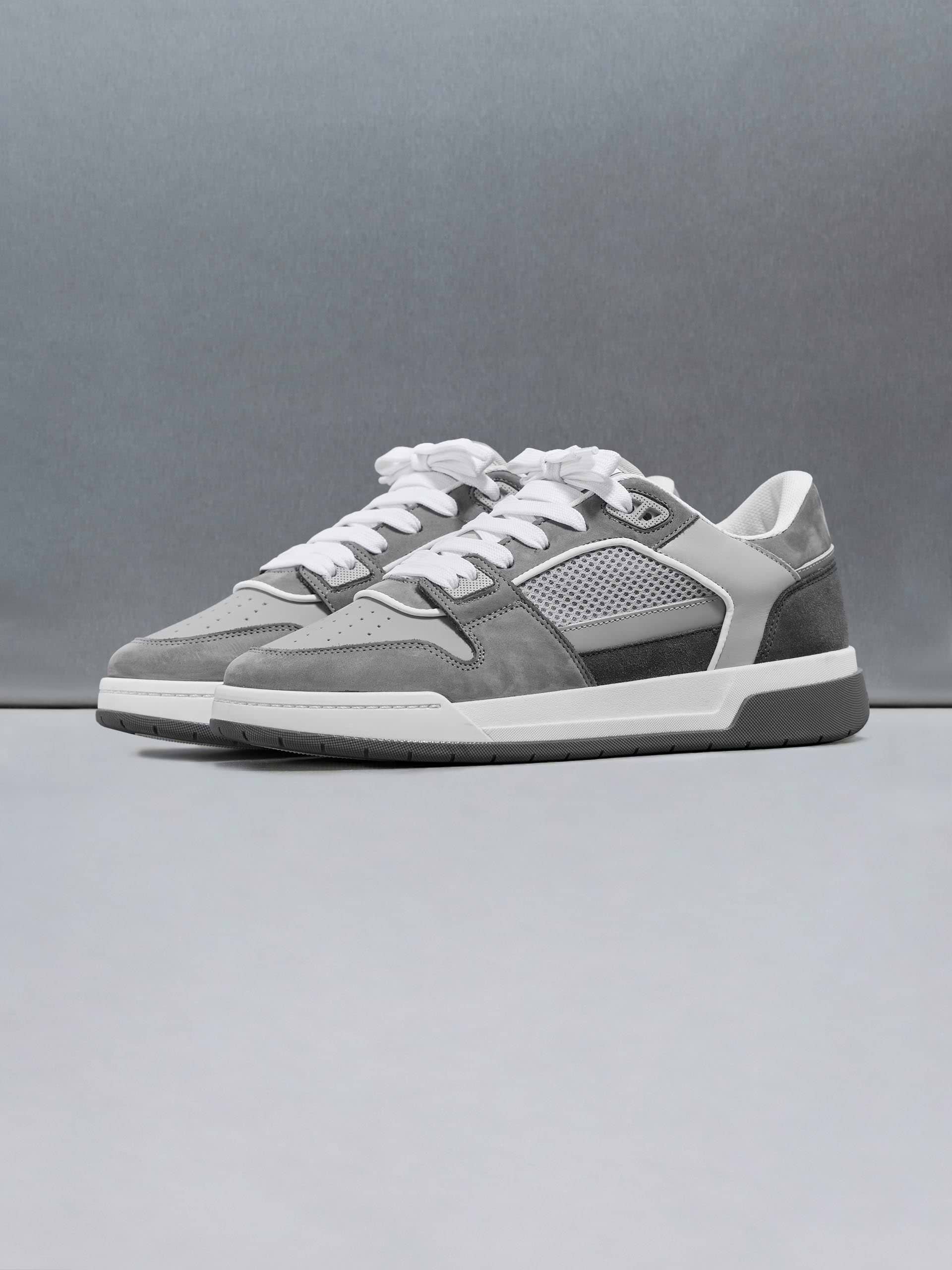 Mens Basket Trainer in Grey