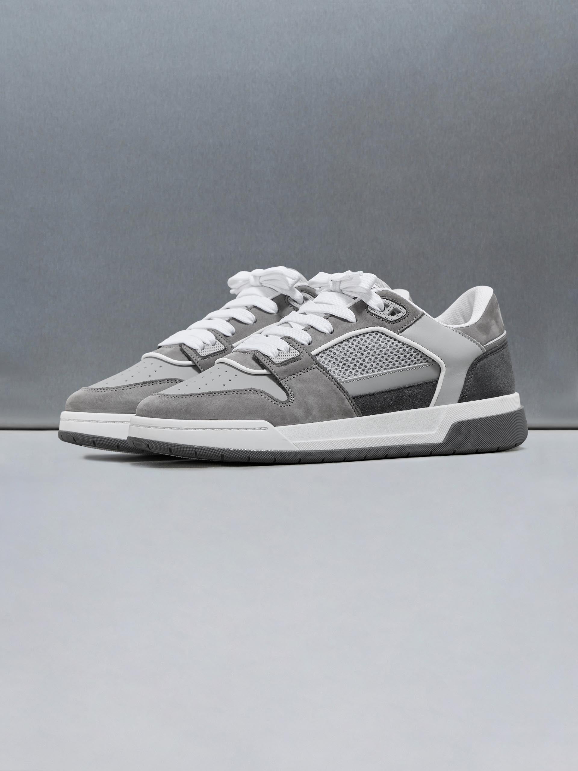 Mens Basket Trainer in Grey
