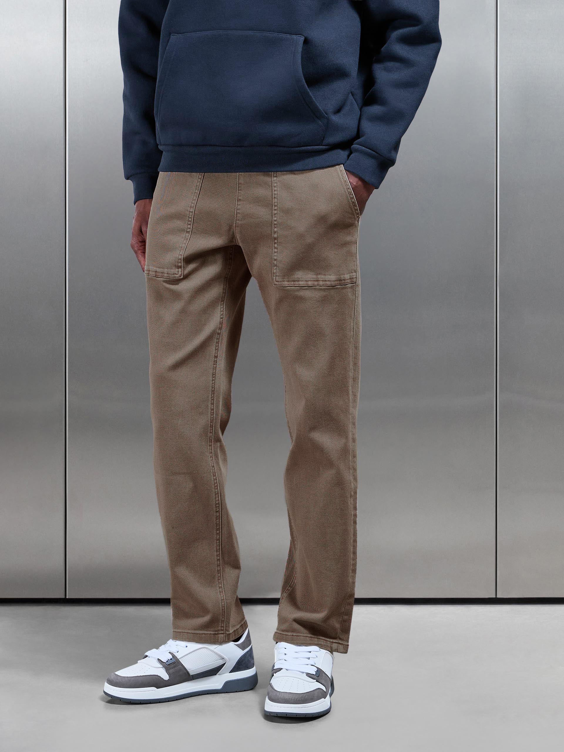Mens Carpenter Pant in Taupe