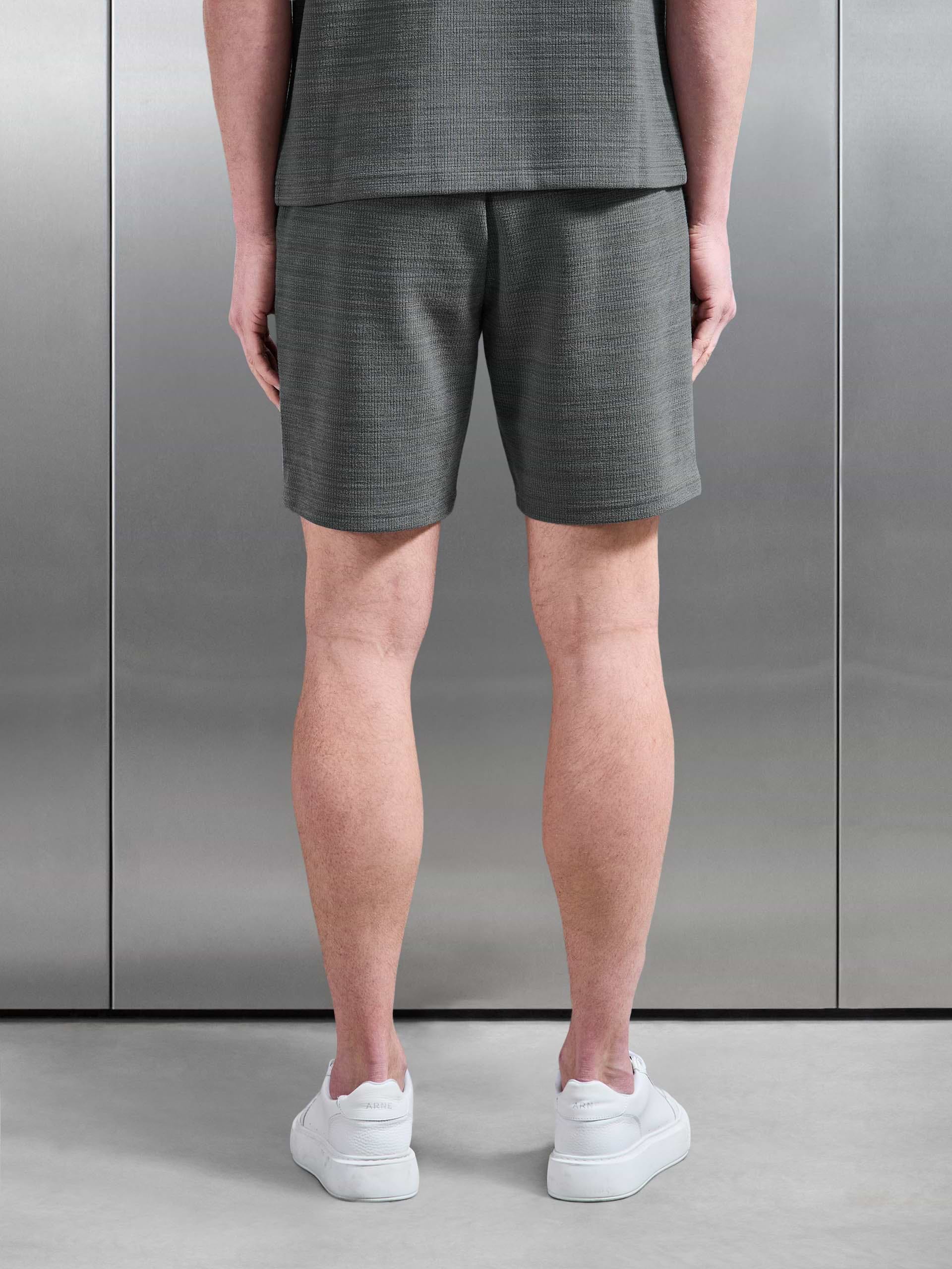 Cavour Textured Short in Grey