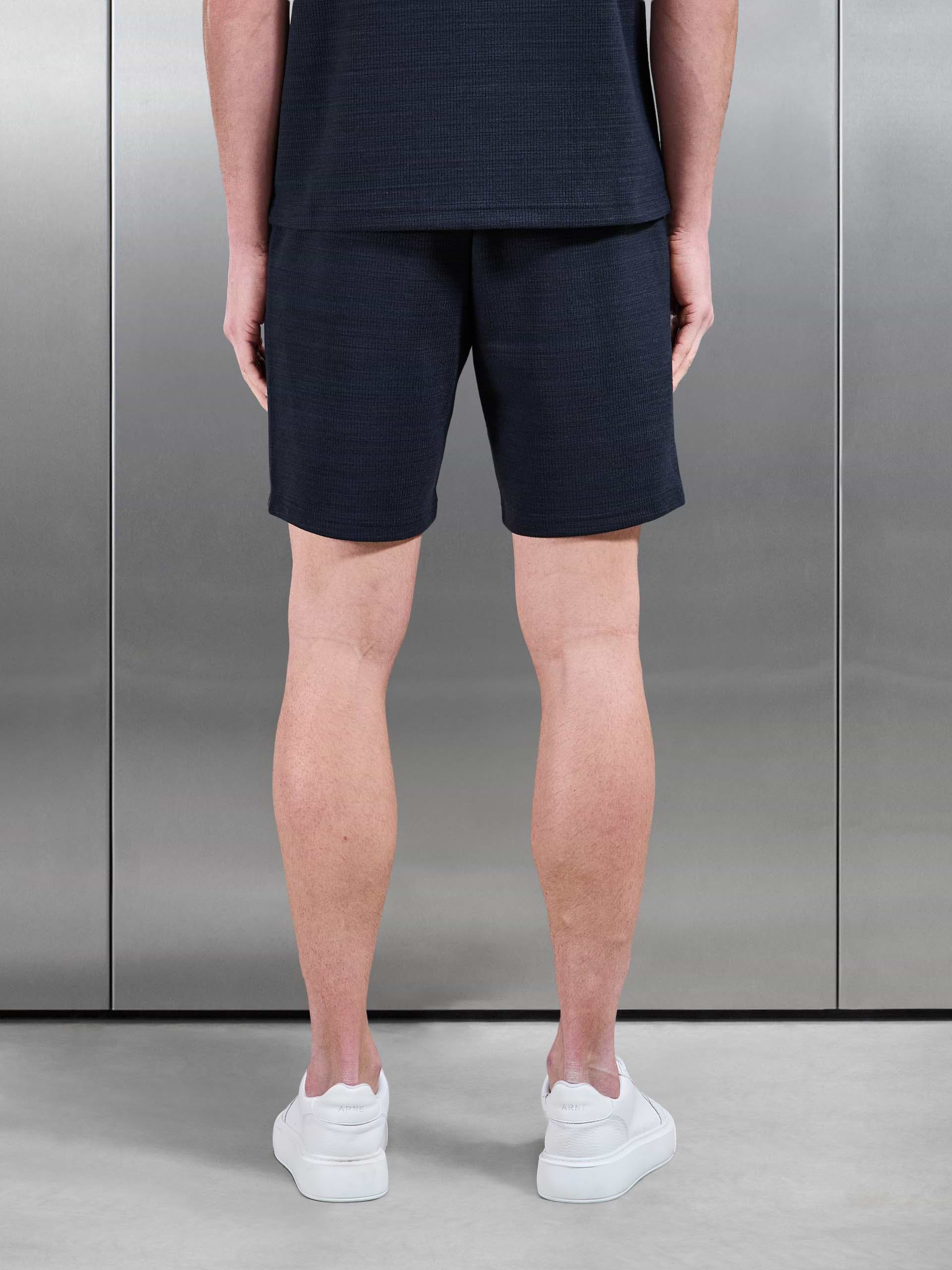 Cavour Textured Short in Navy