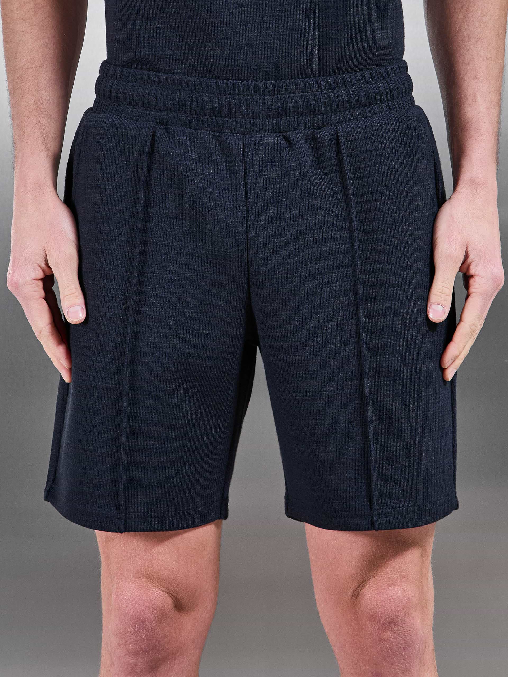 Cavour Textured Short in Navy