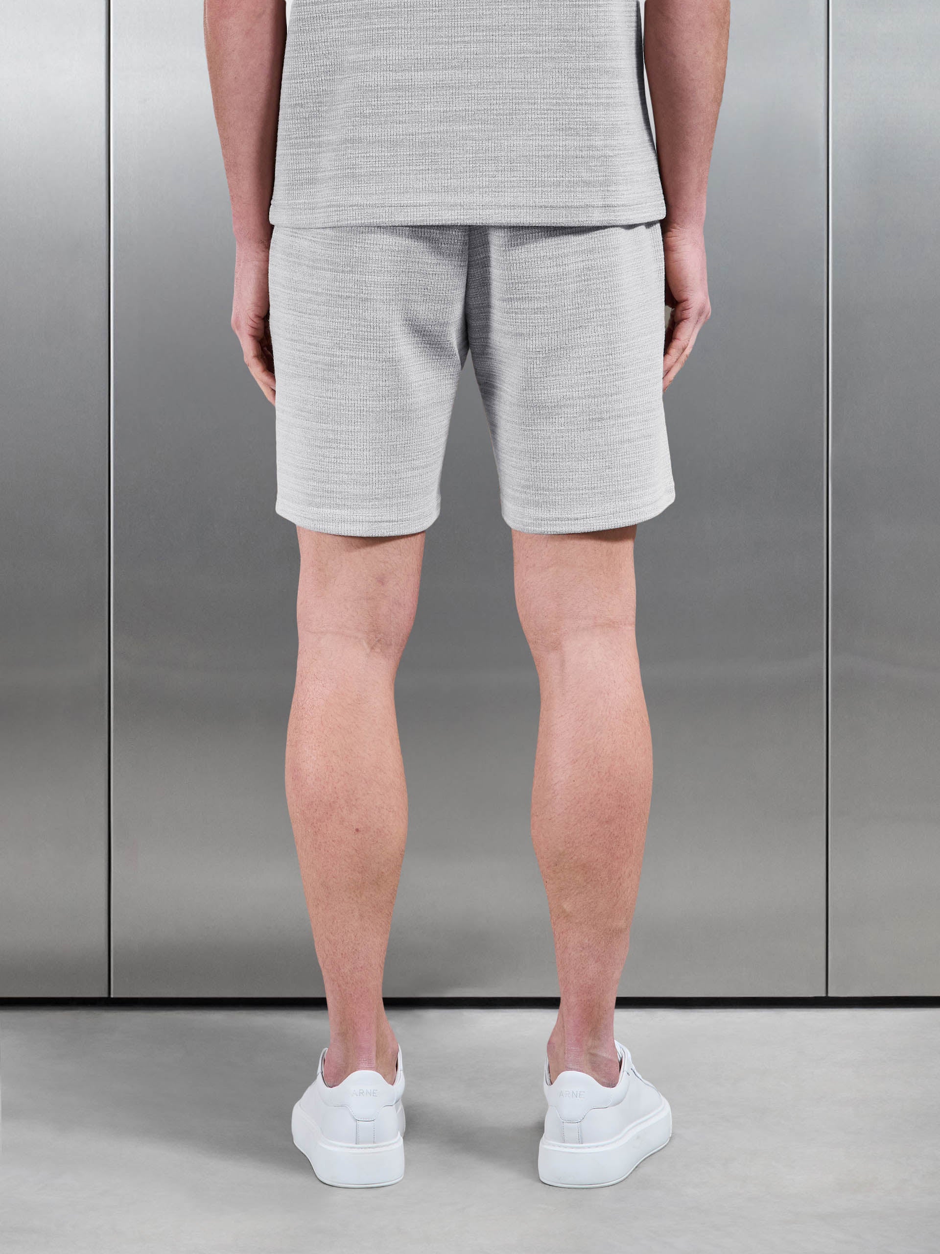 Mens Cavour Textured Short in Stone
