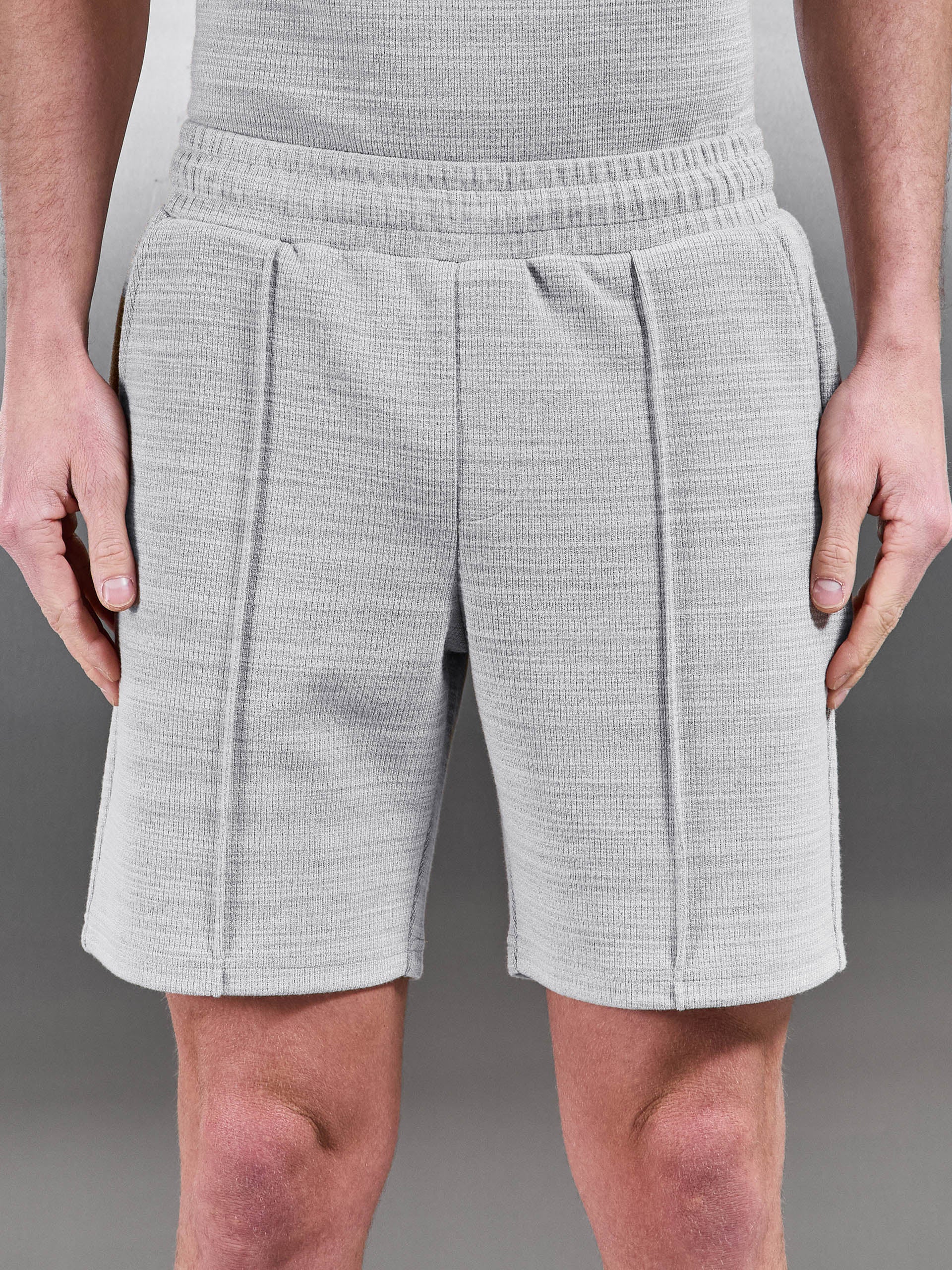 Mens Cavour Textured Short in Stone