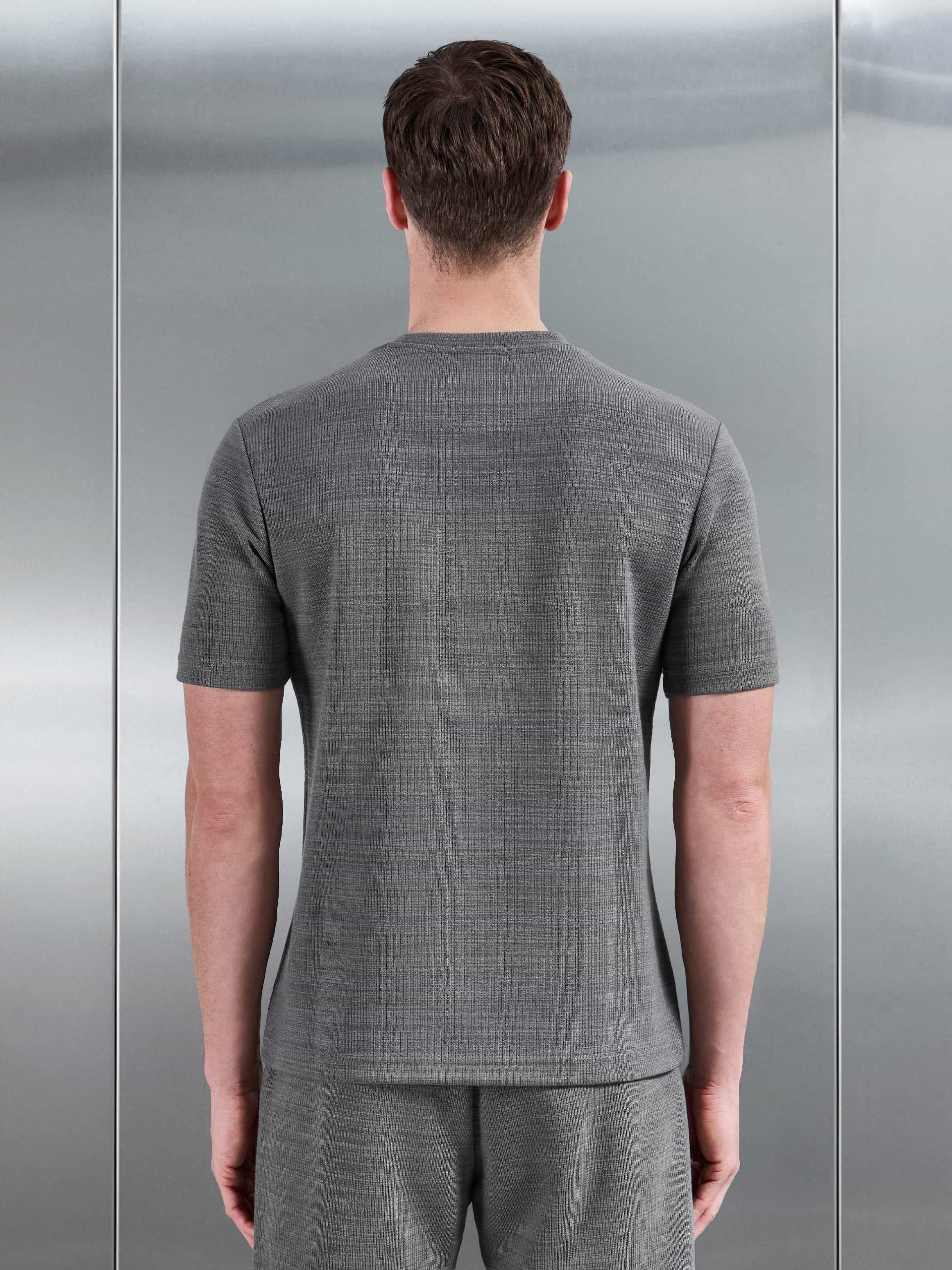 Cavour Textured T-Shirt in Grey