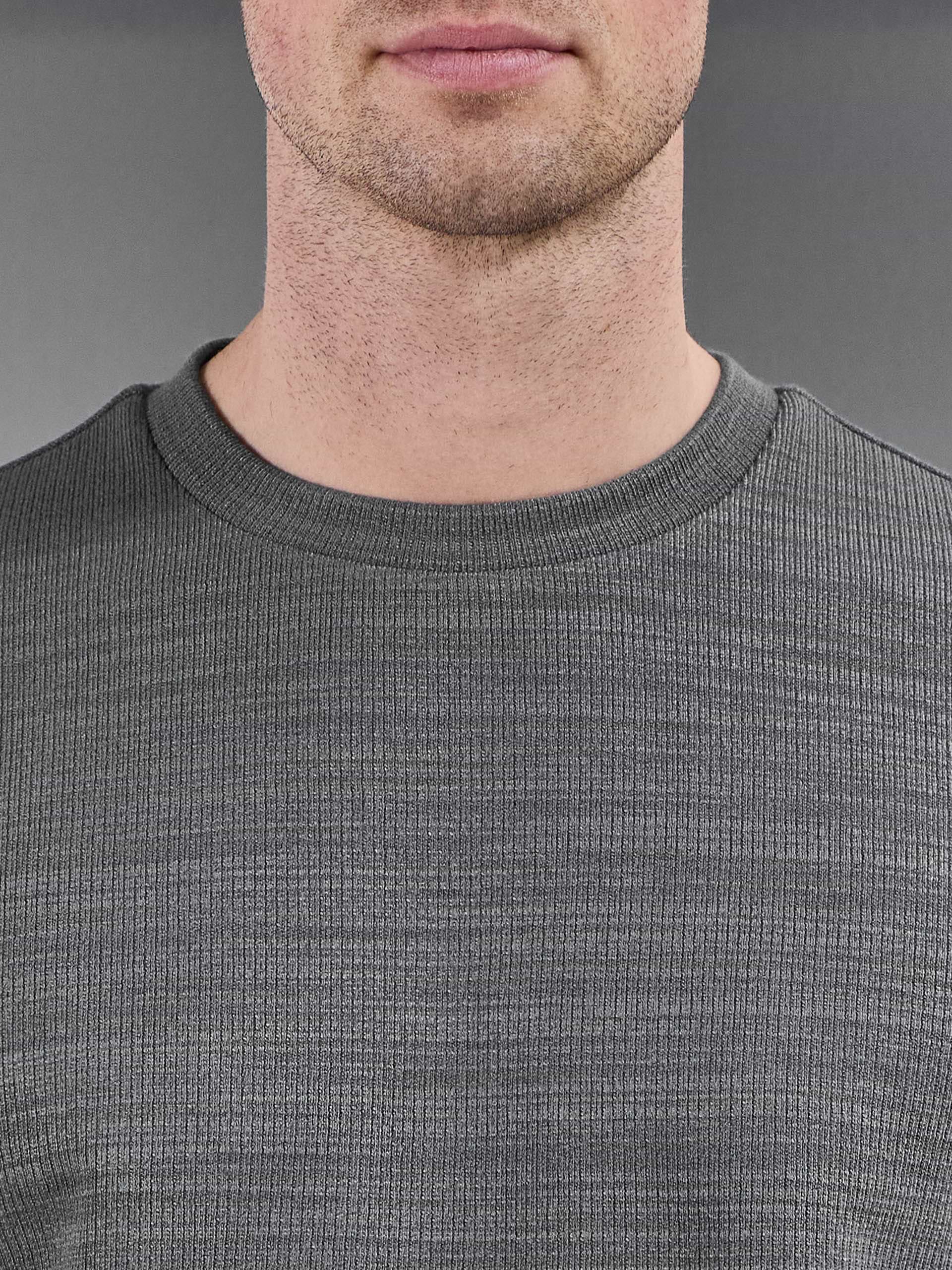 Cavour Textured T-Shirt in Grey