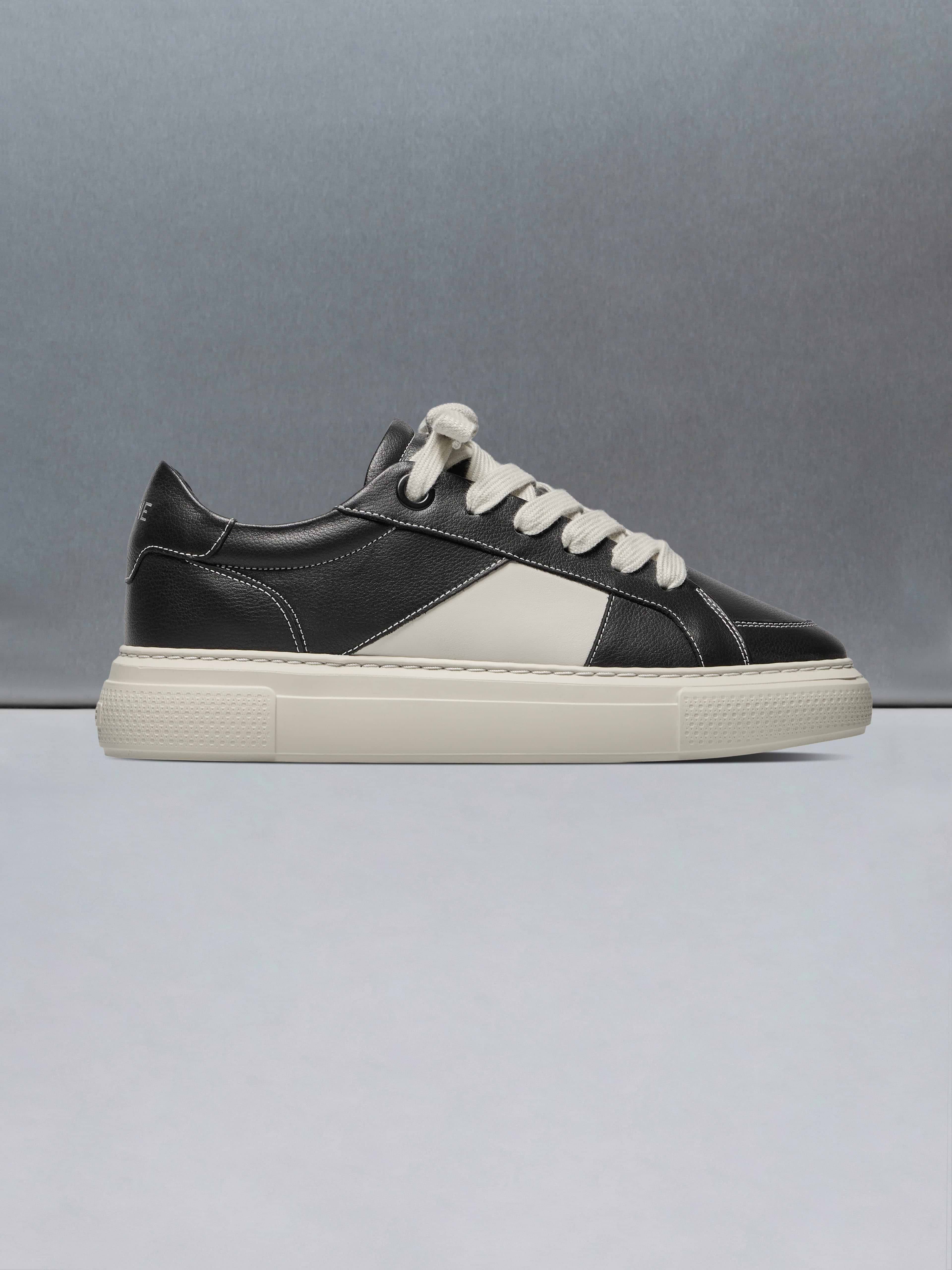 Chunky Stripe Essential Trainer in Black White