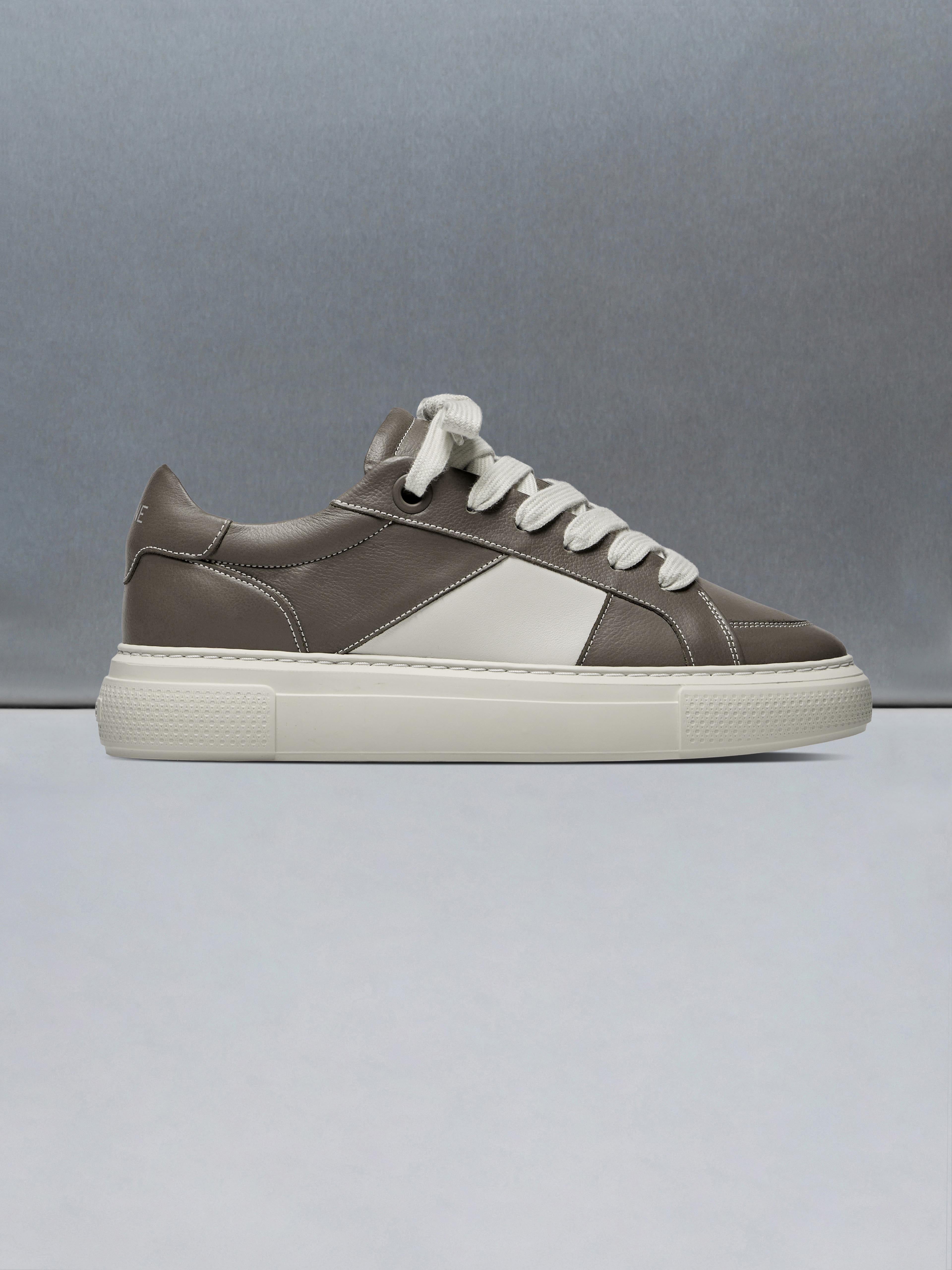 Mens Chunky Stripe Essential Trainer in Brown