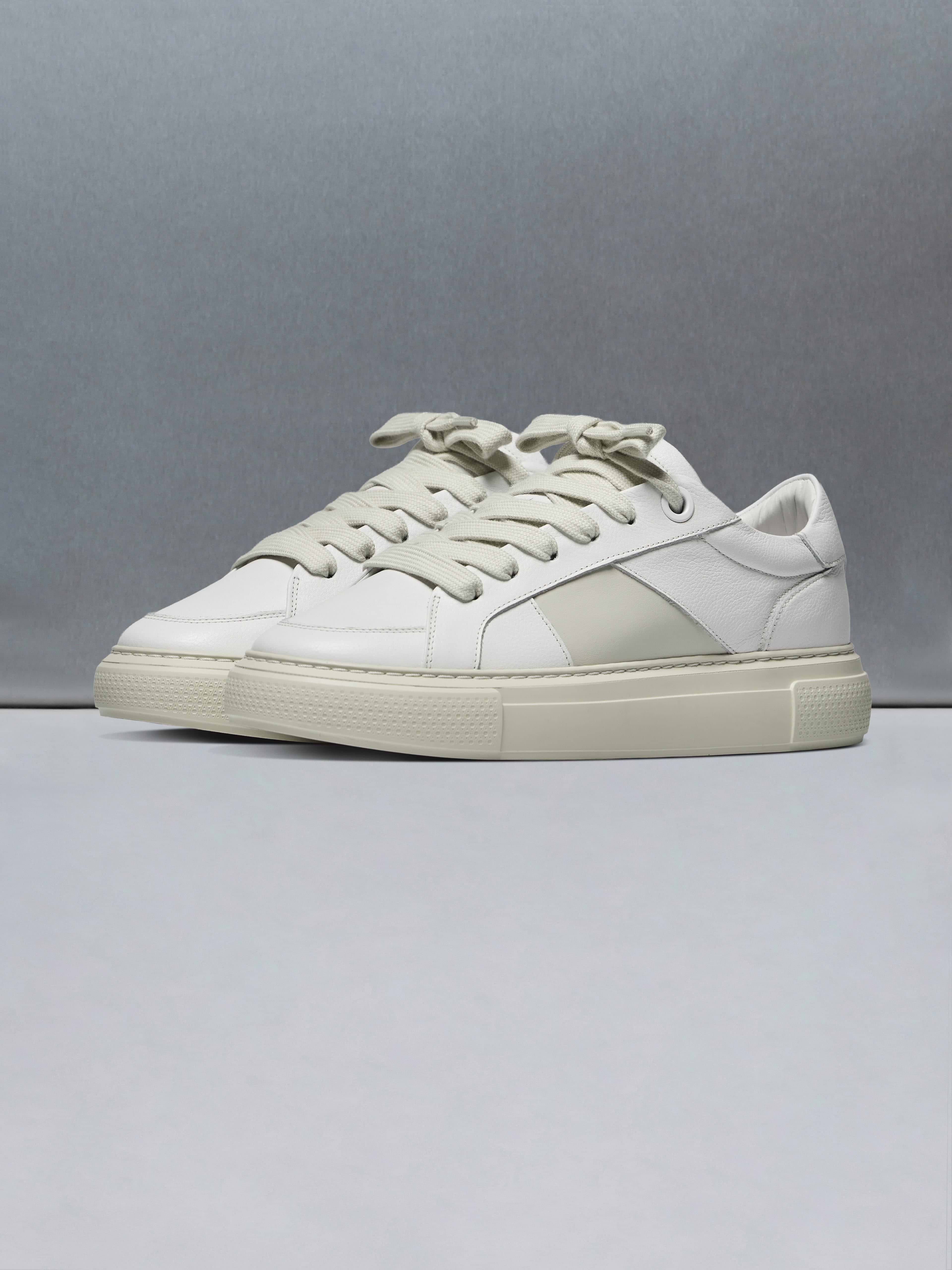 Chunky Stripe Essential Trainer in White