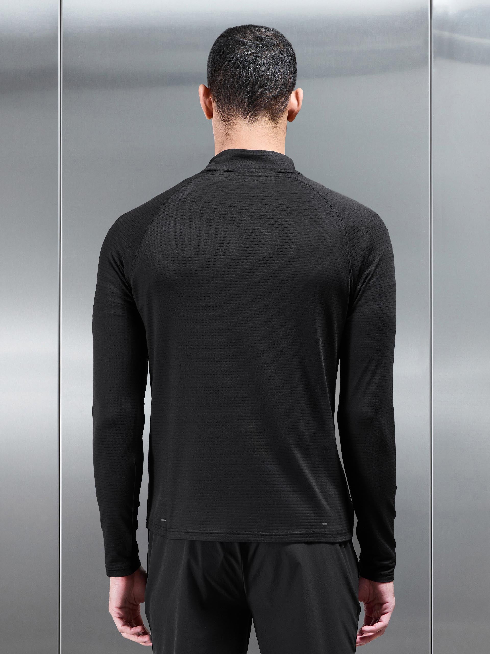 Mens Condition Half Zip in Black