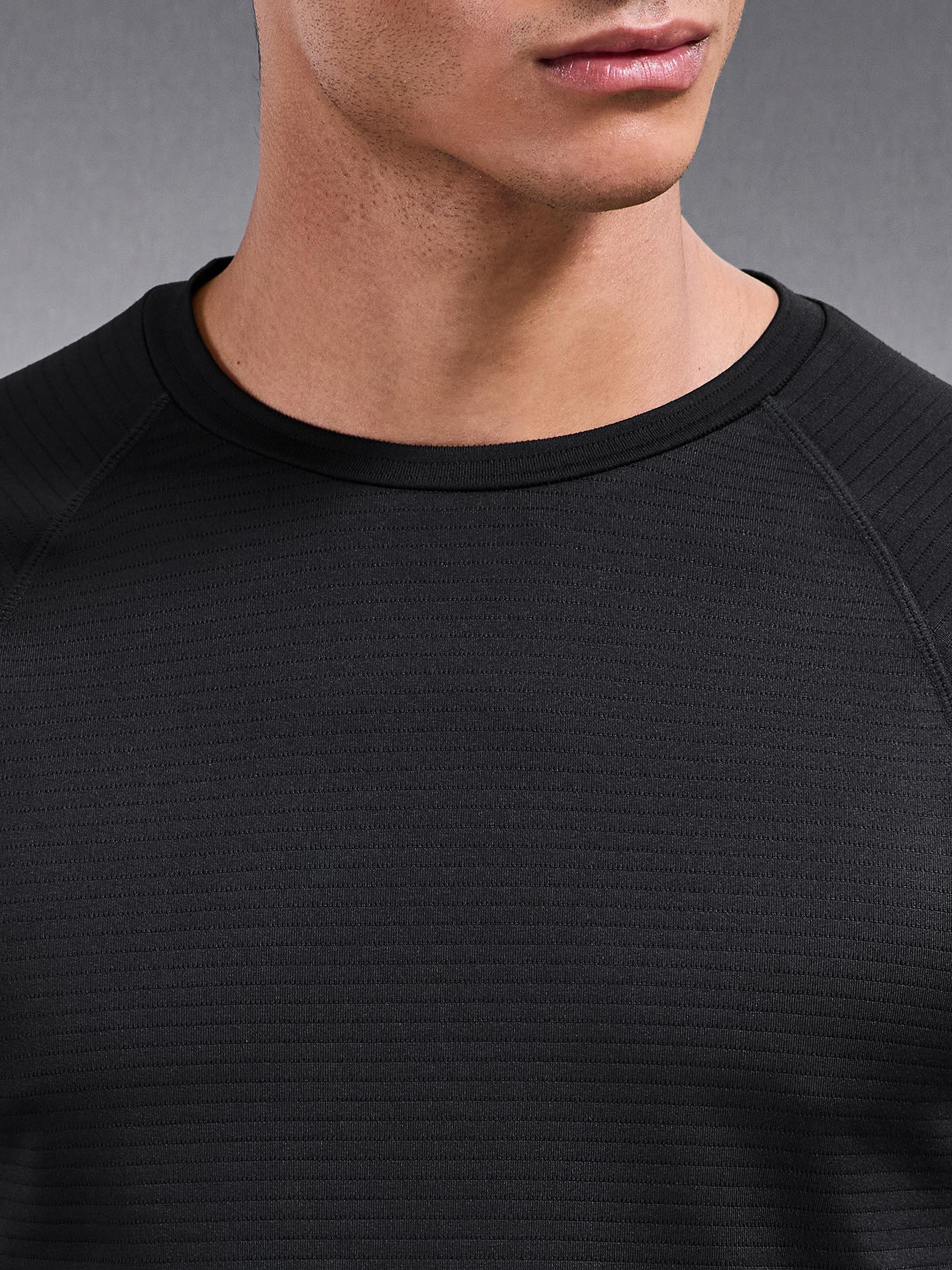 Mens Condition Long Sleeve T-Shirt in Black