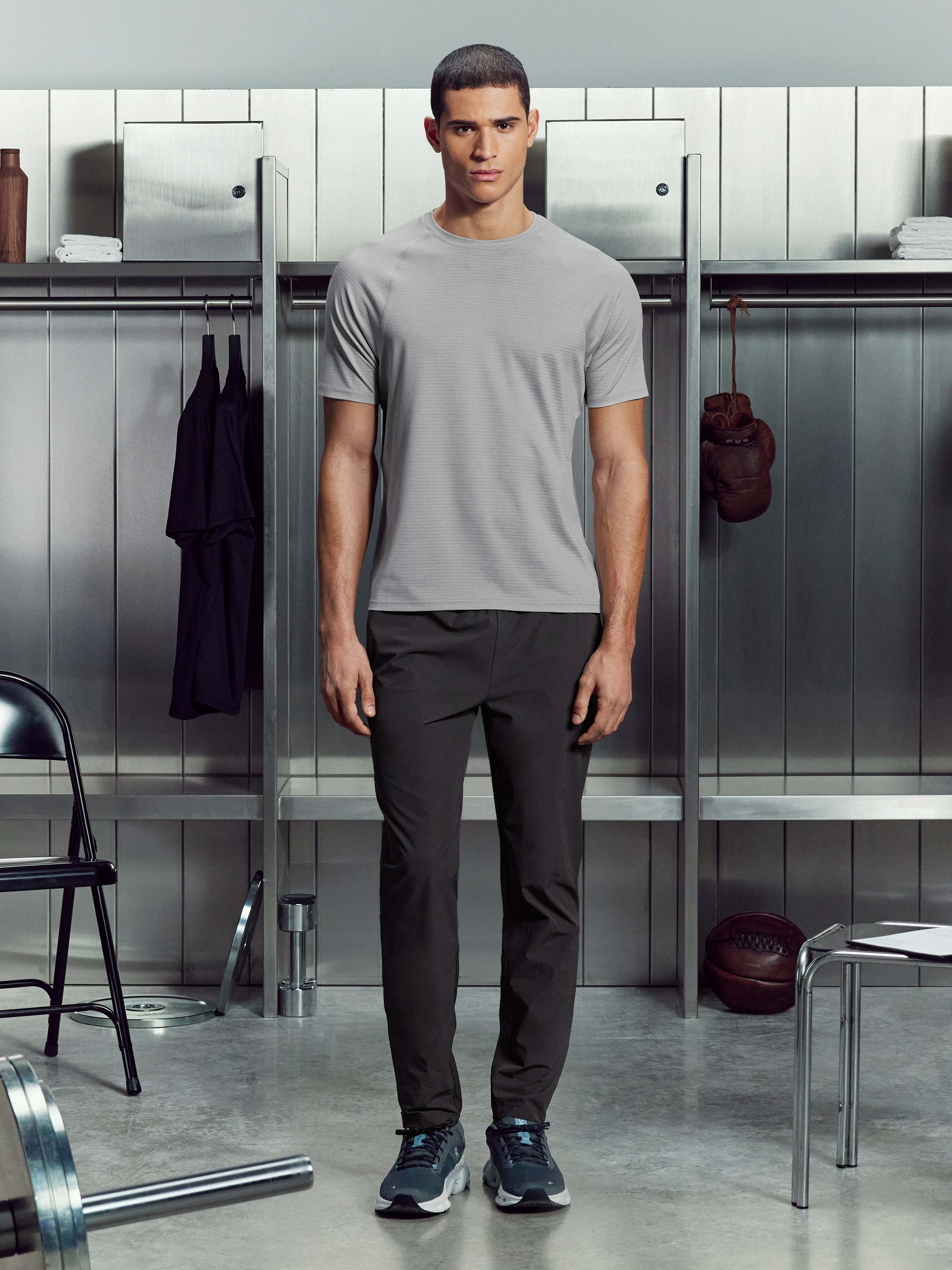 Mens Condition T-Shirt in Mid Grey