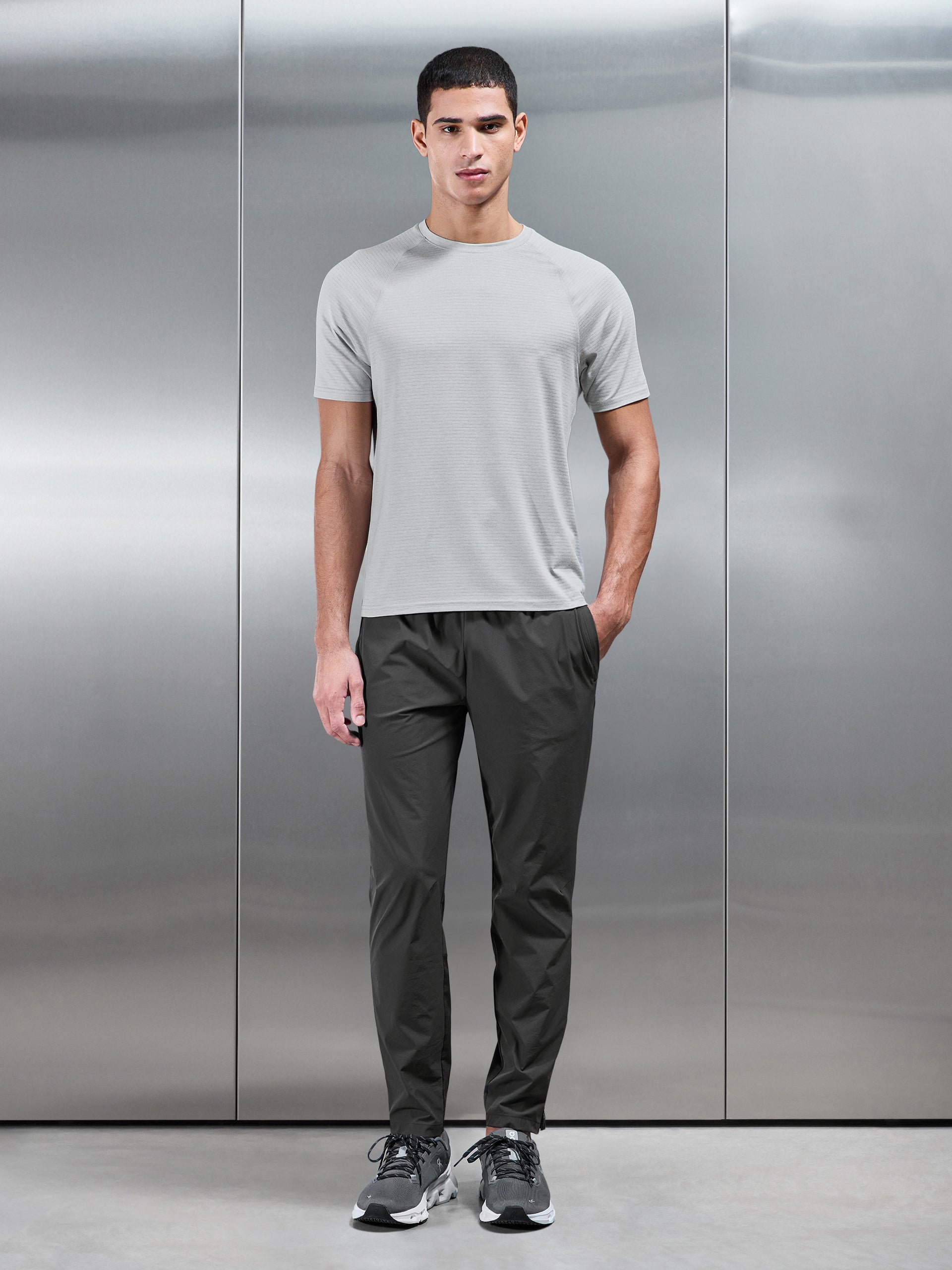 Mens Condition T-Shirt in Mid Grey