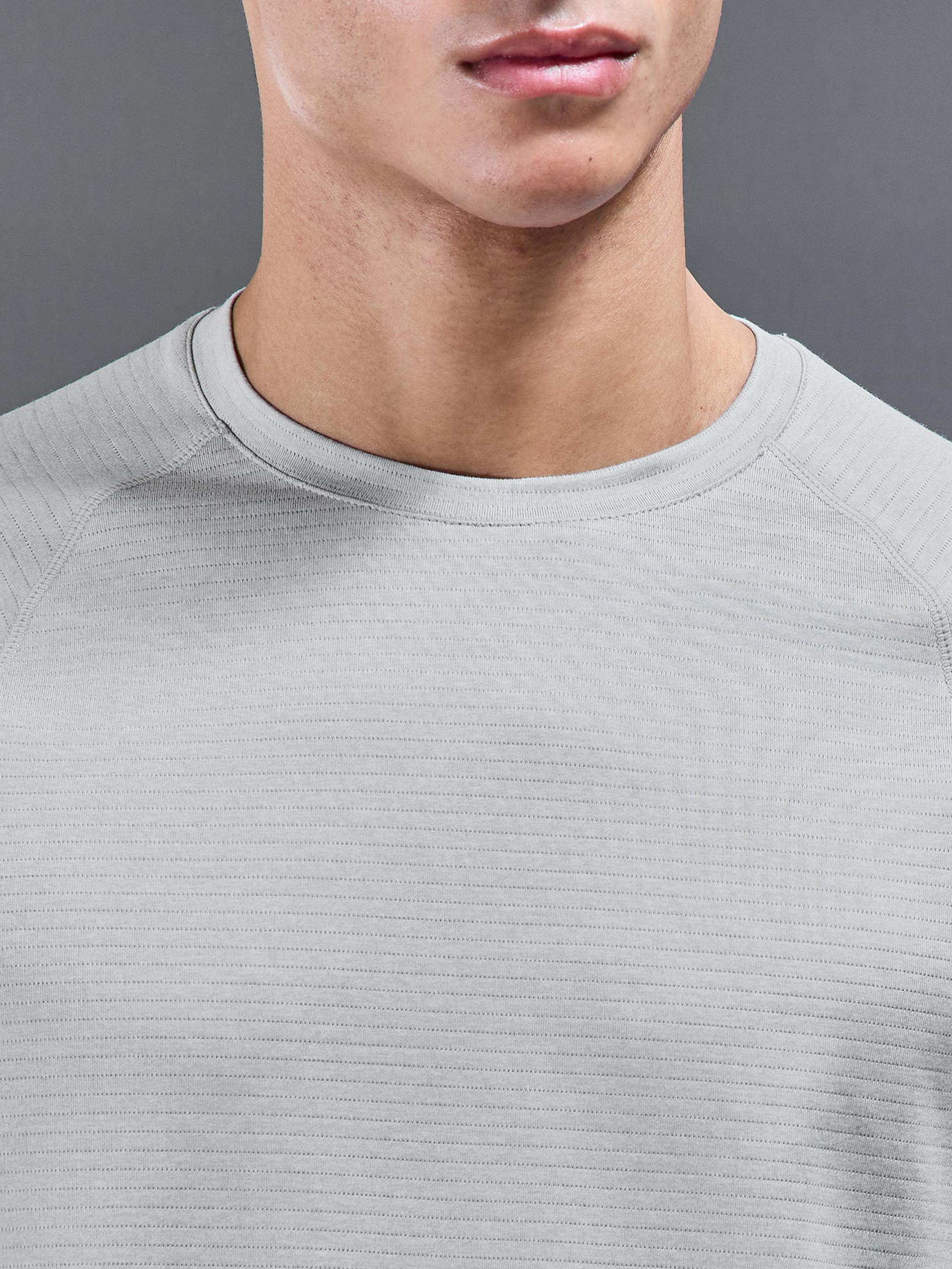 Mens Condition T-Shirt in Mid Grey