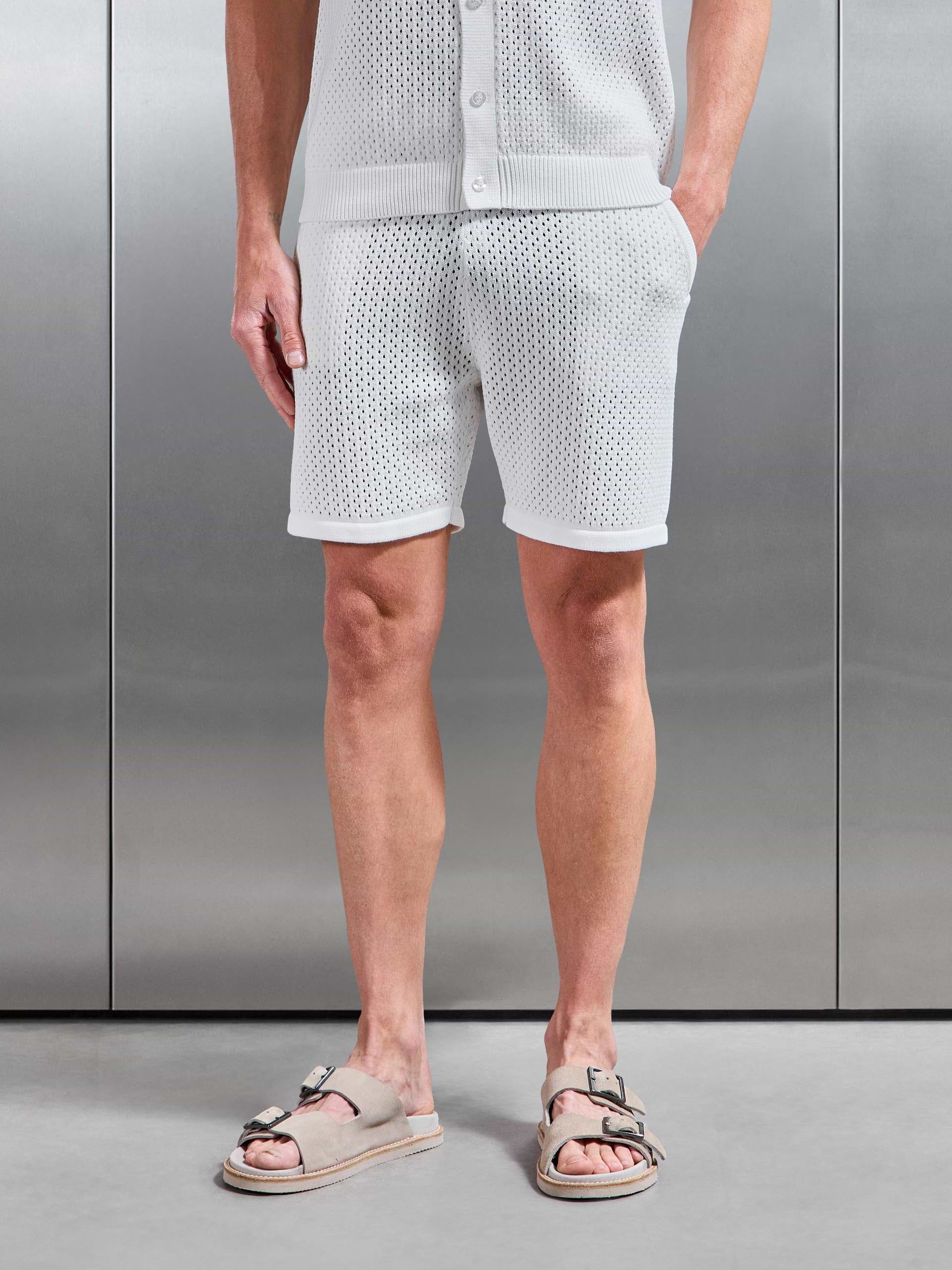 Crochet Short in Off White