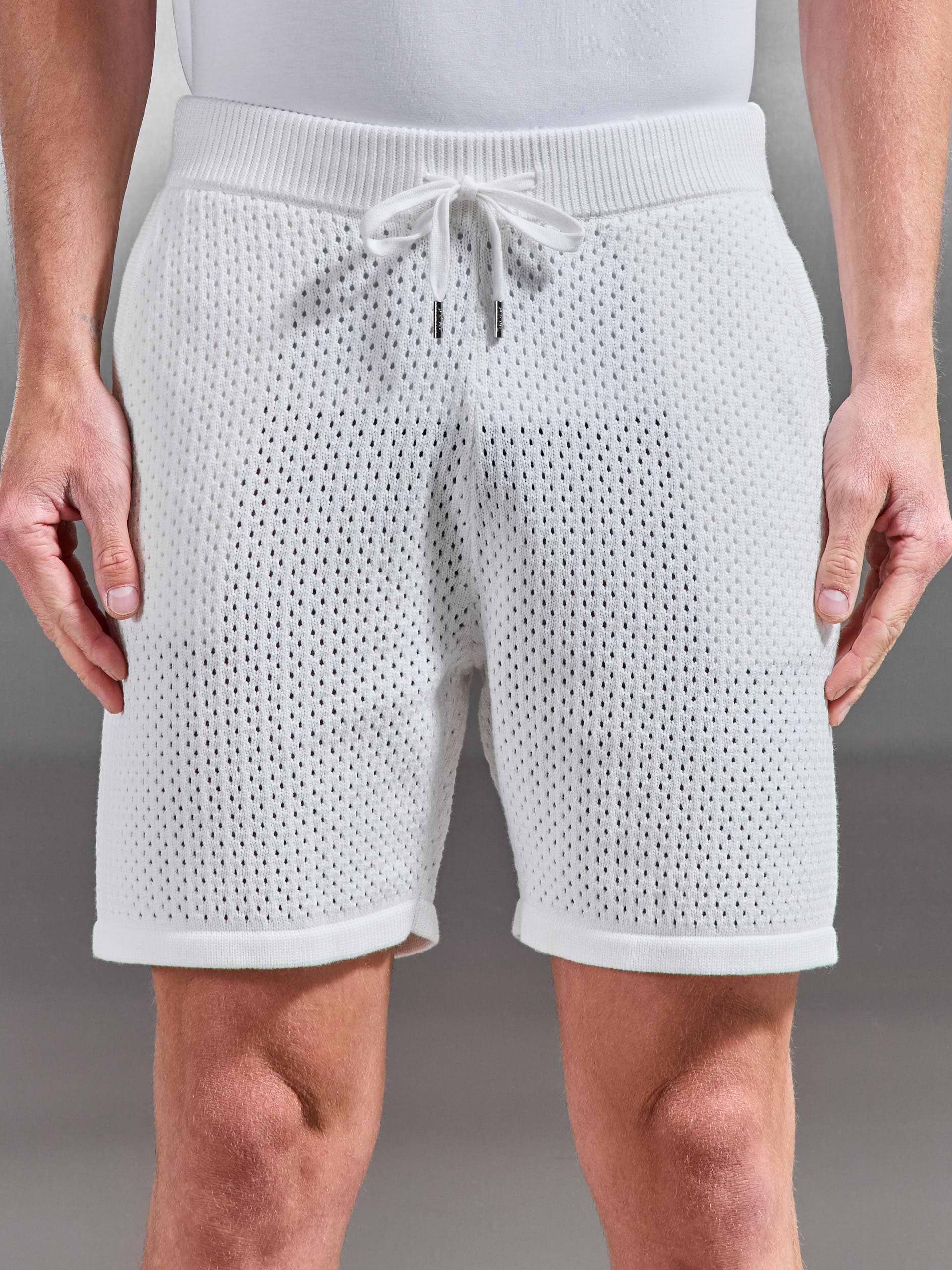 Crochet Short in Off White