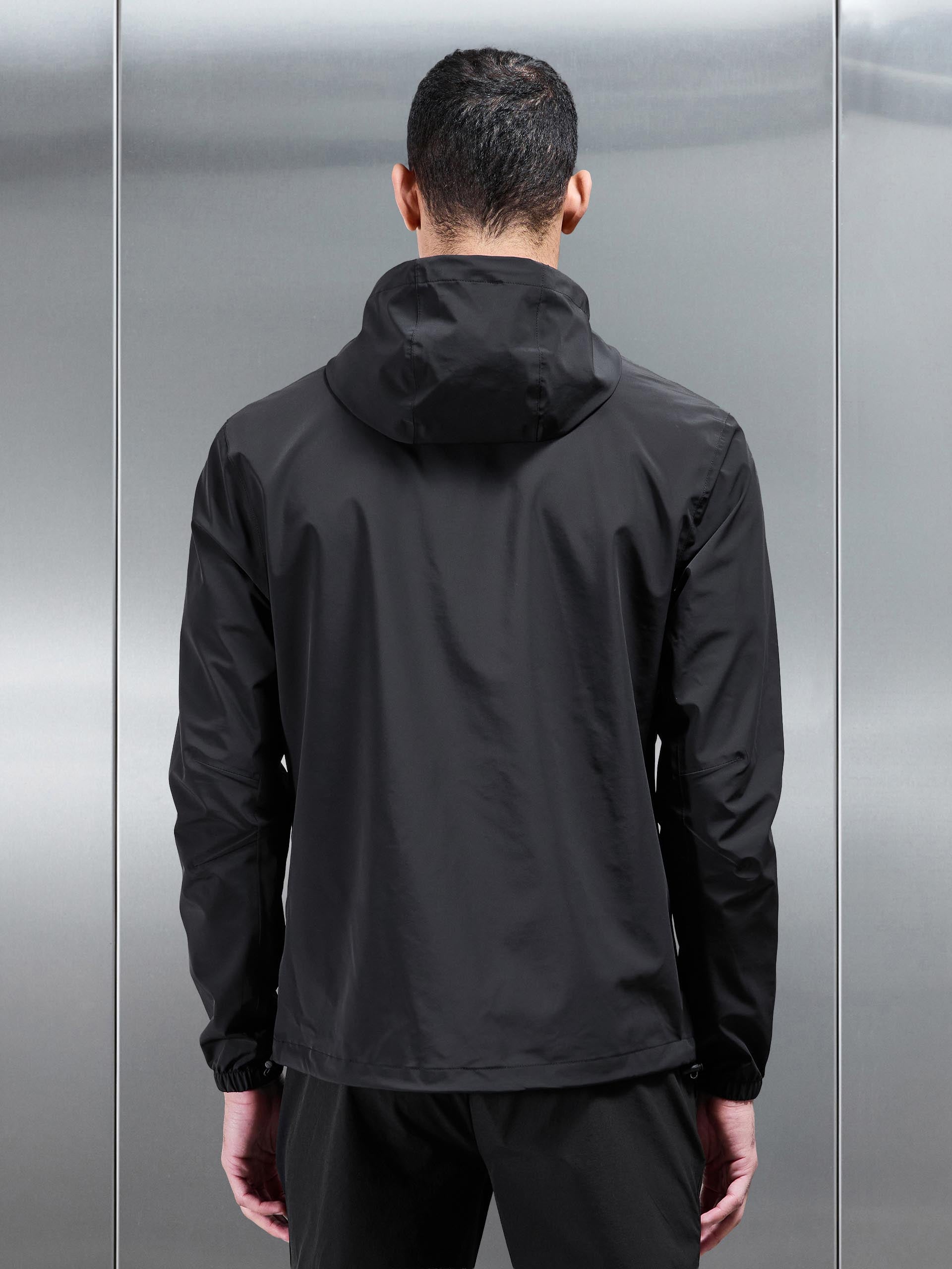 Mens Element Waterproof Windbreaker in Black