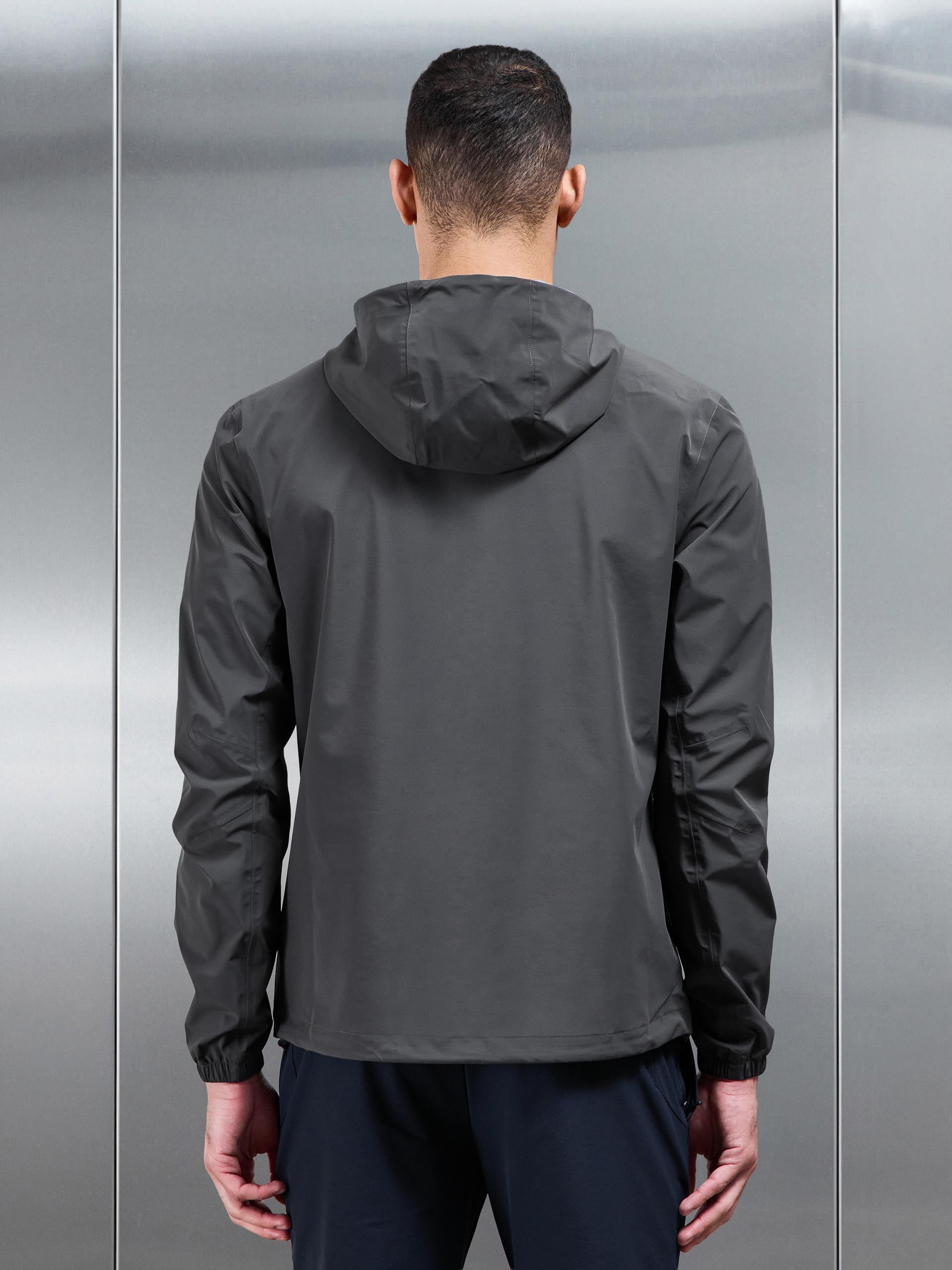 Mens Element Waterproof Windbreaker in Grey