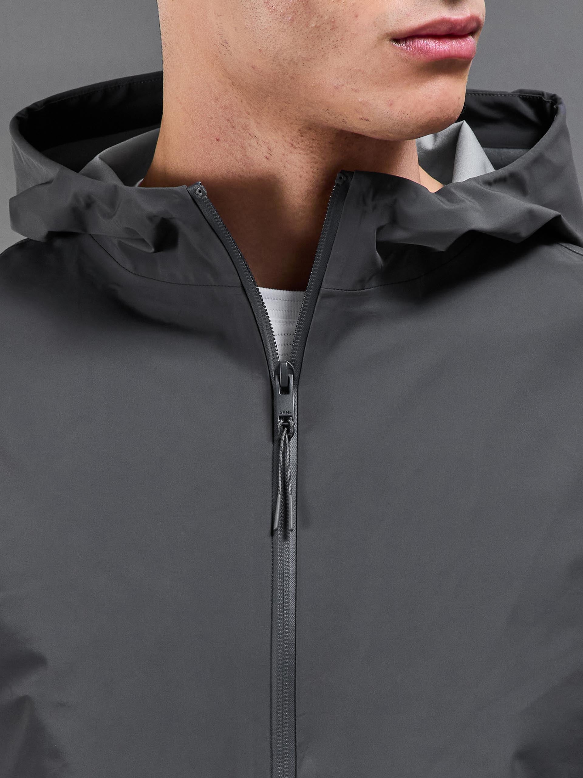 Mens Element Waterproof Windbreaker in Grey