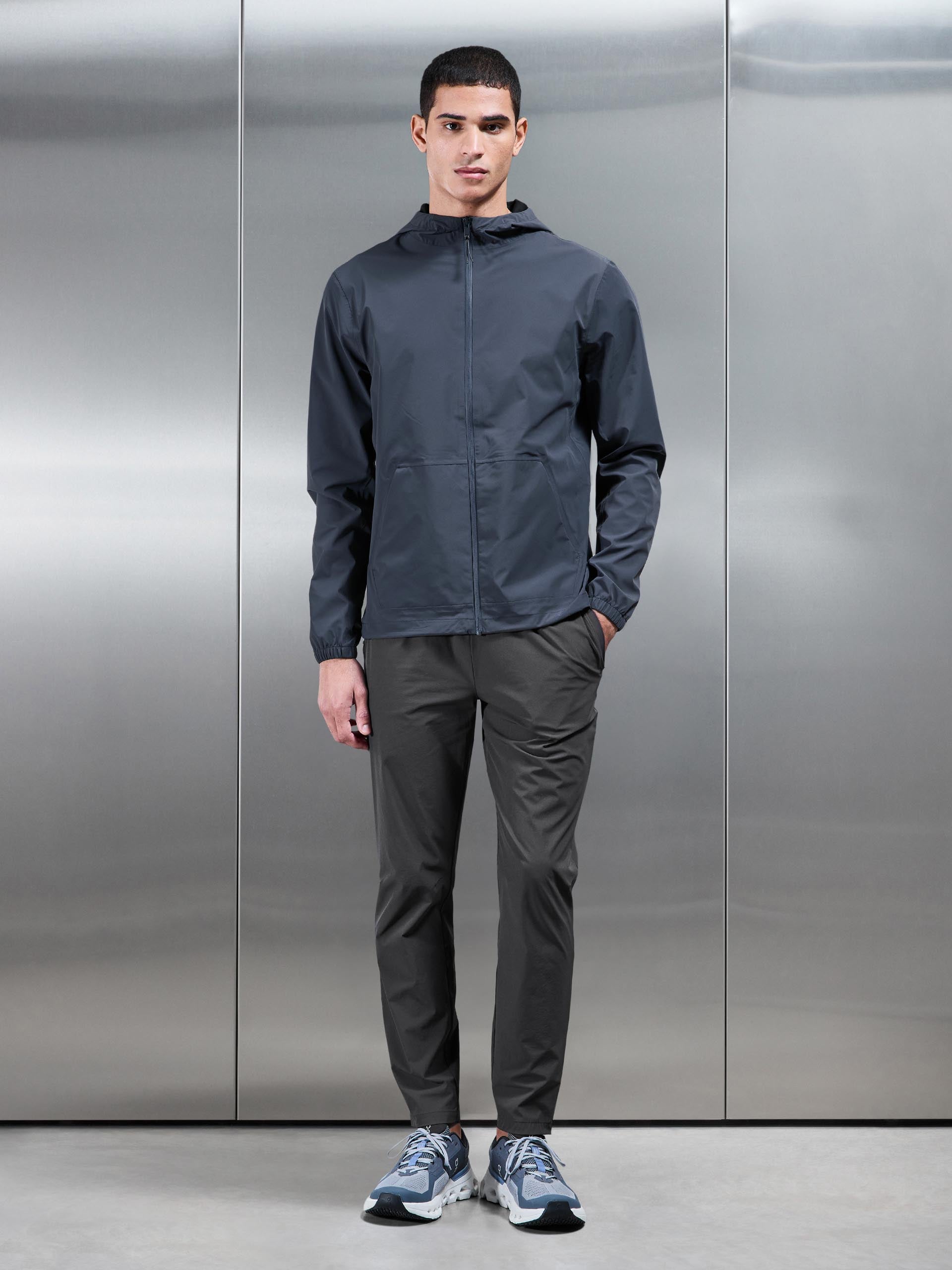 Mens Element Waterproof Windbreaker in Slate Blue