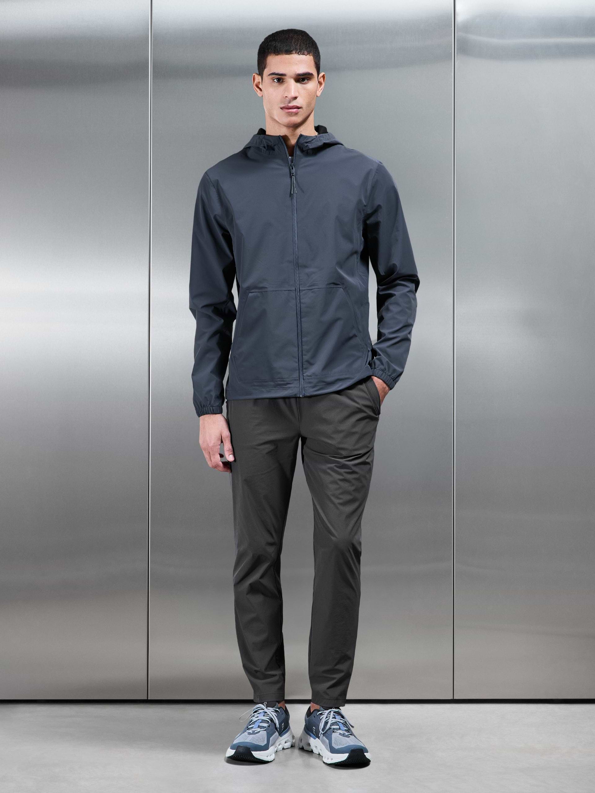 Mens Element Waterproof Windbreaker in Slate Blue