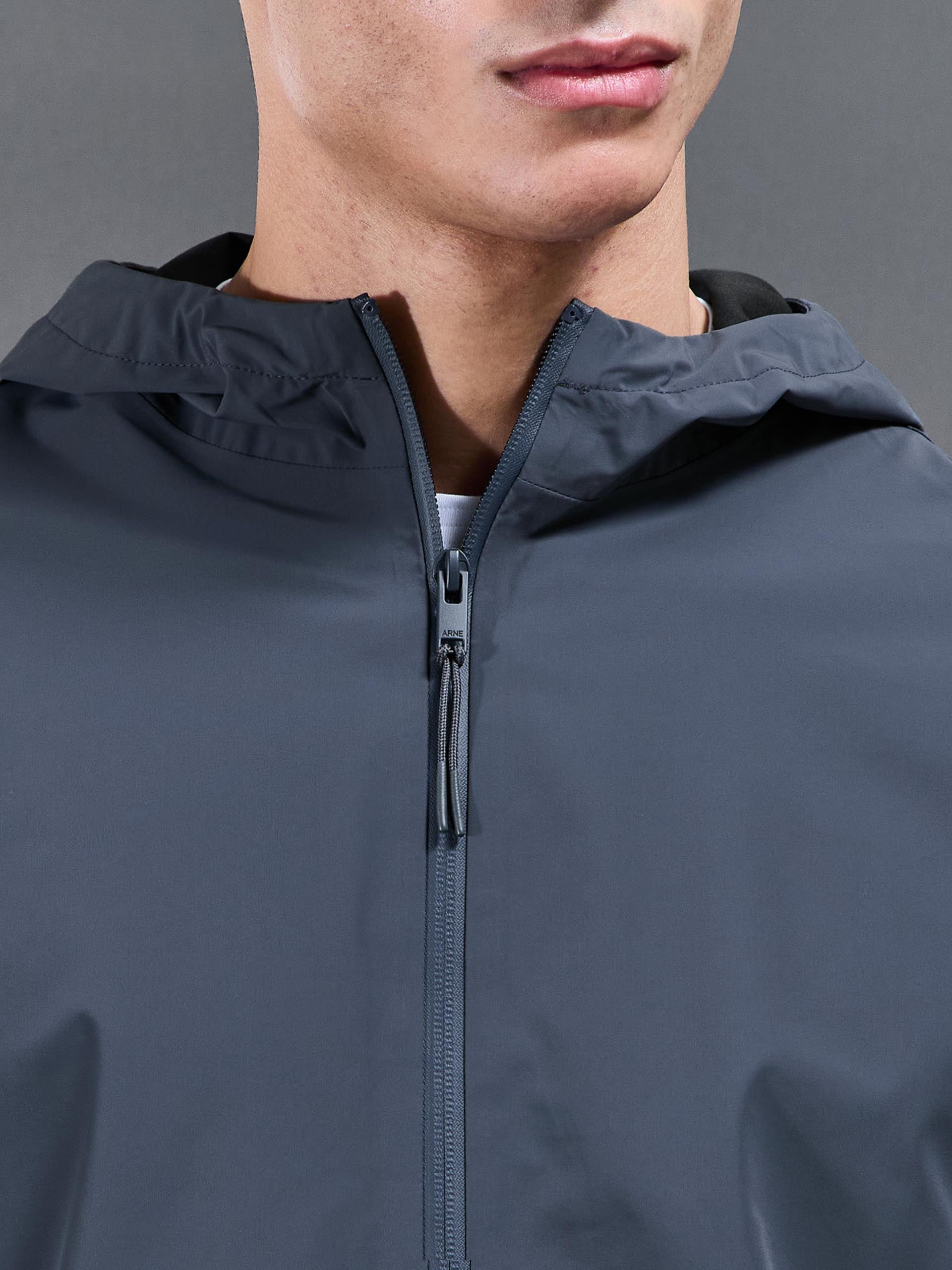 Mens Element Waterproof Windbreaker in Slate Blue