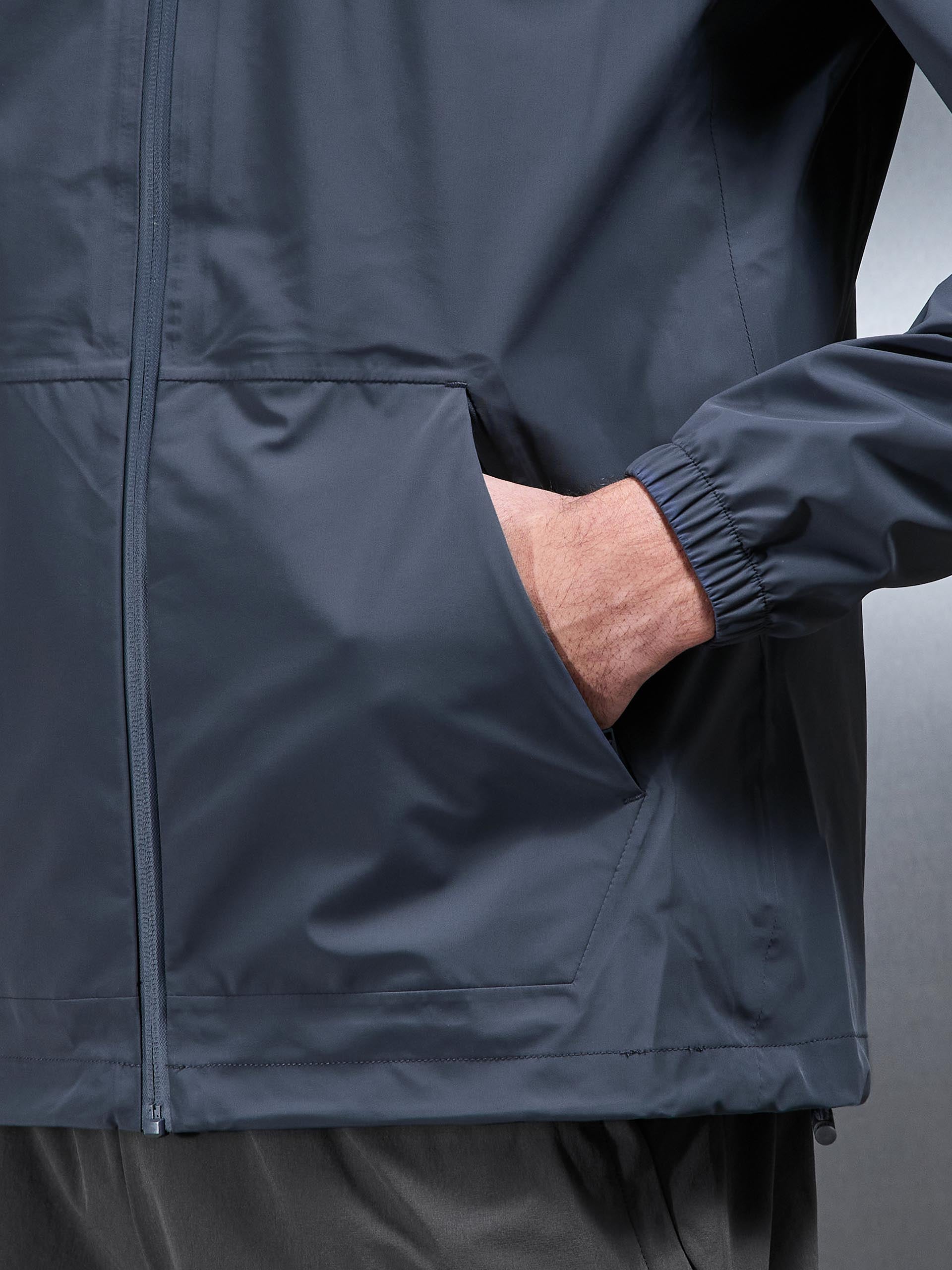 Mens Element Waterproof Windbreaker in Slate Blue