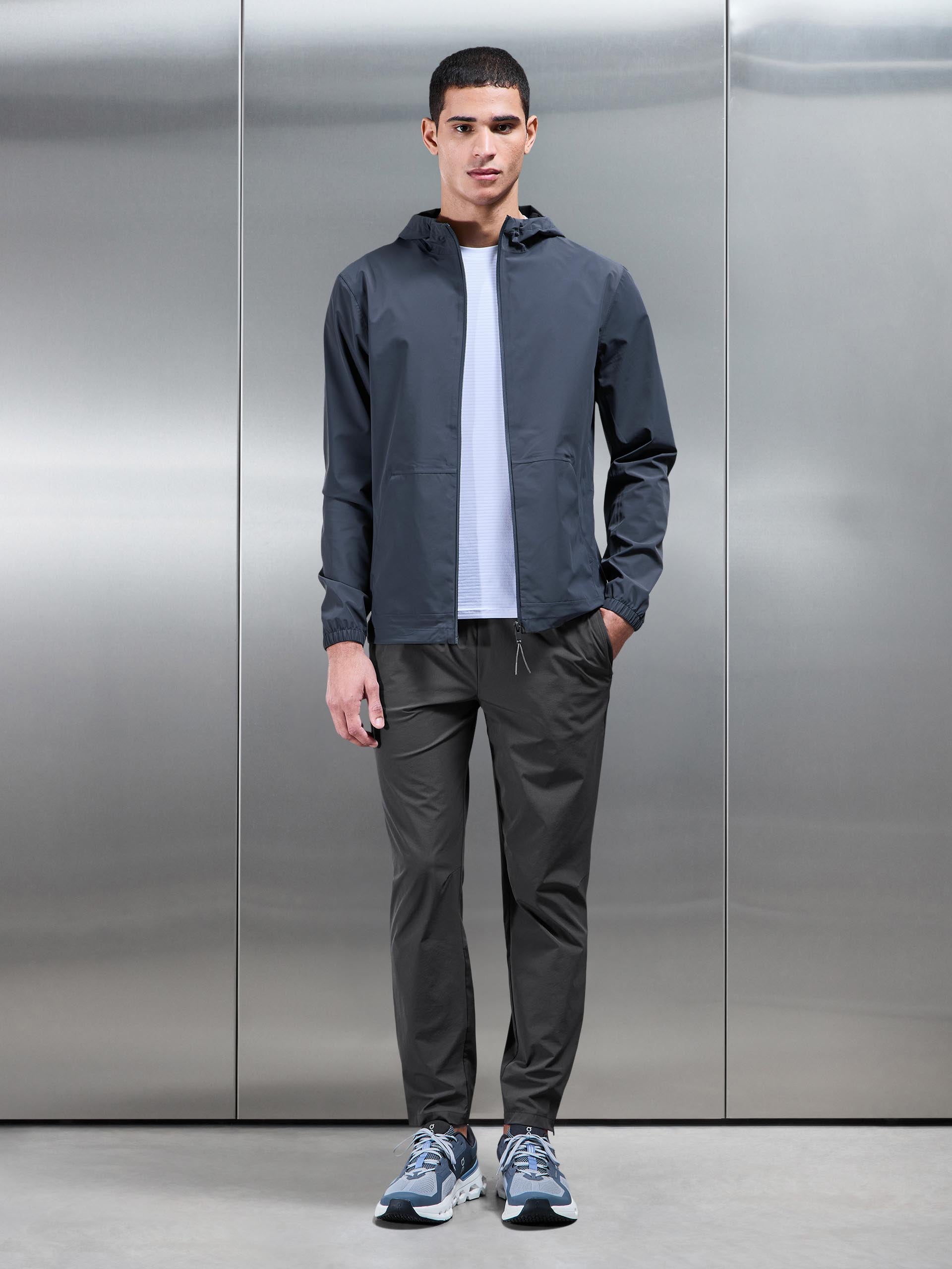 Mens Element Waterproof Windbreaker in Slate Blue