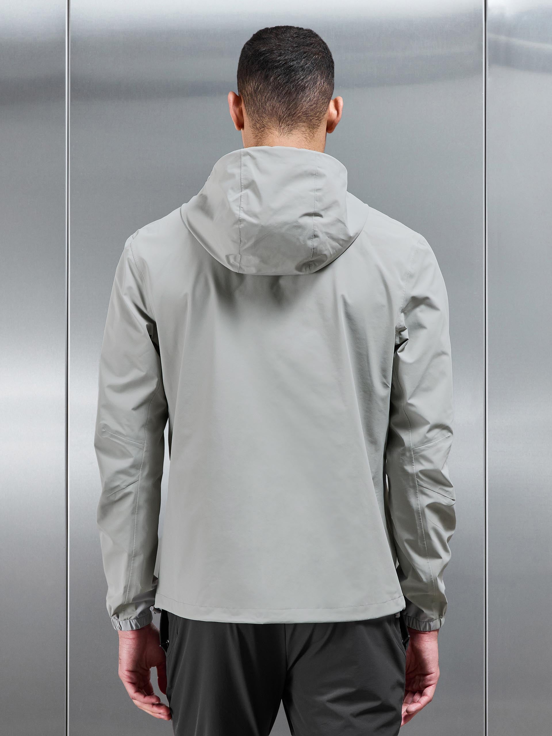 Mens Element Waterproof Windbreaker in Stone