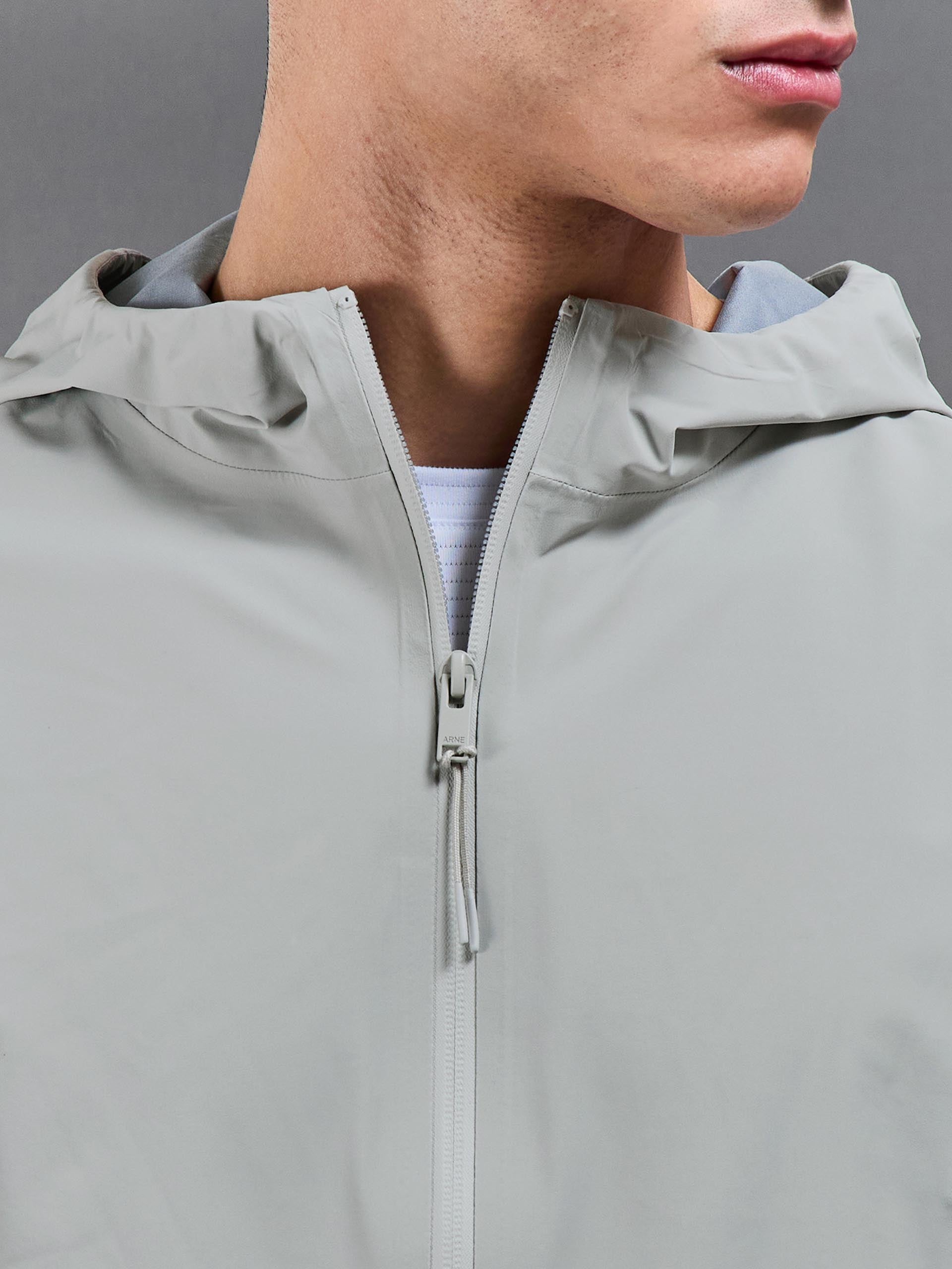 Mens Element Waterproof Windbreaker in Stone
