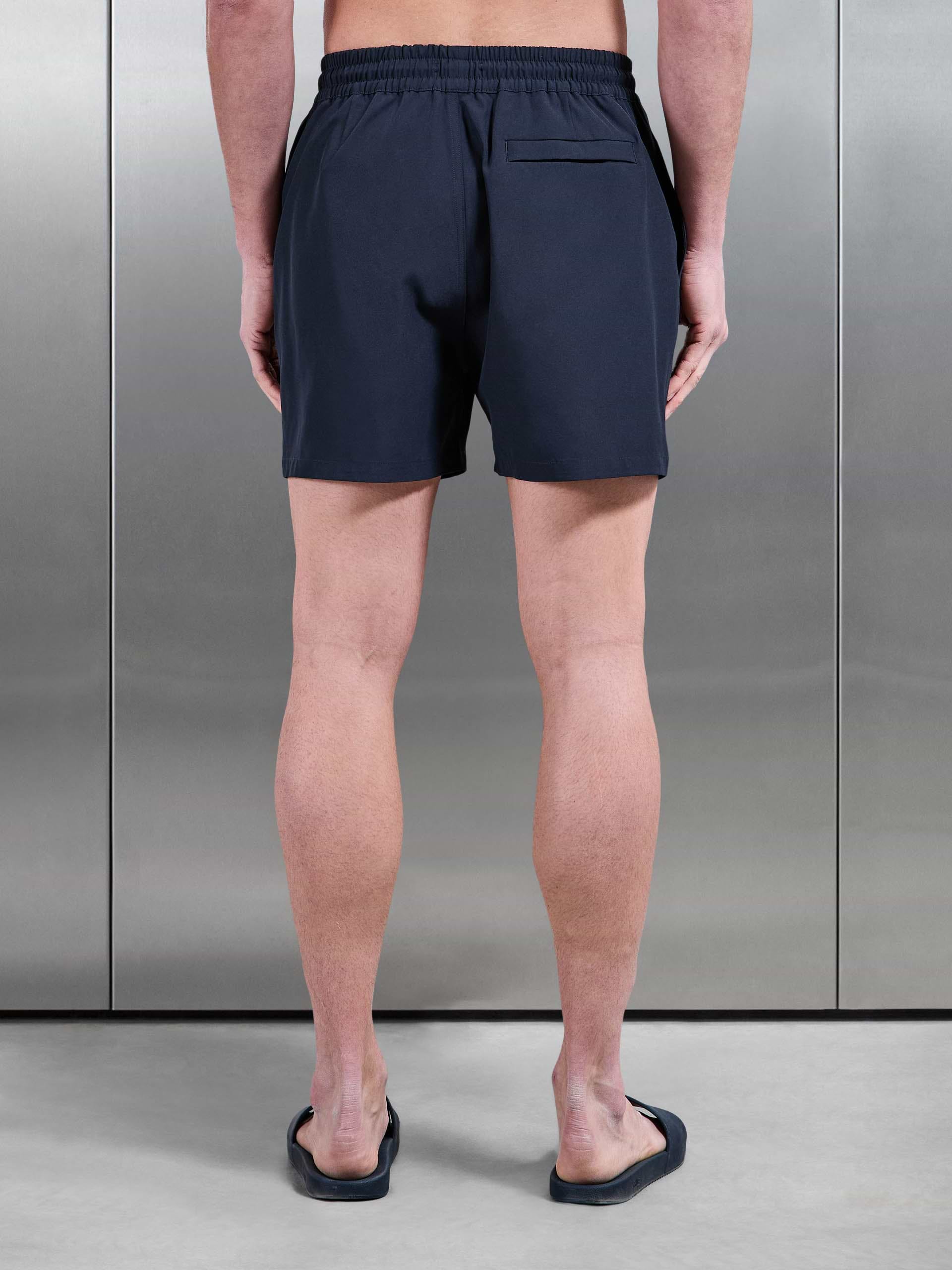 Essential Drawstring Swim Short in Navy