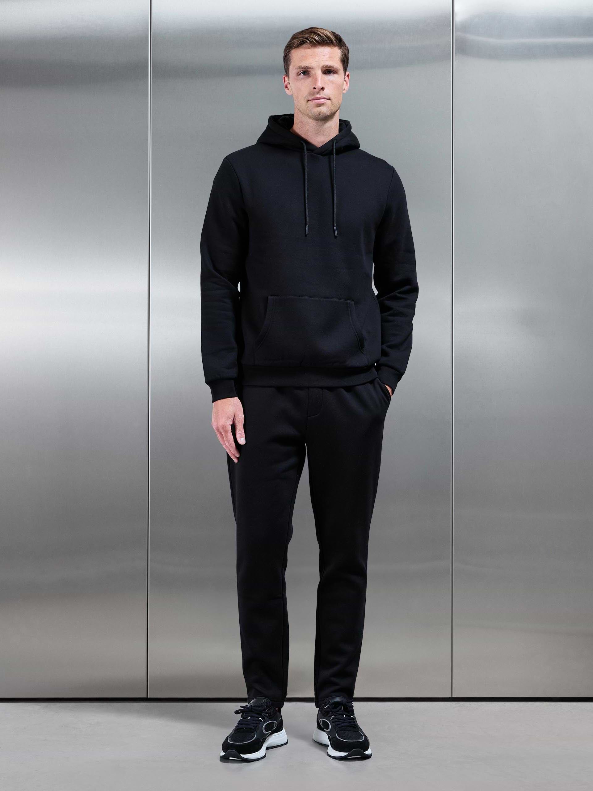 Mens Essential Hoodie in Black