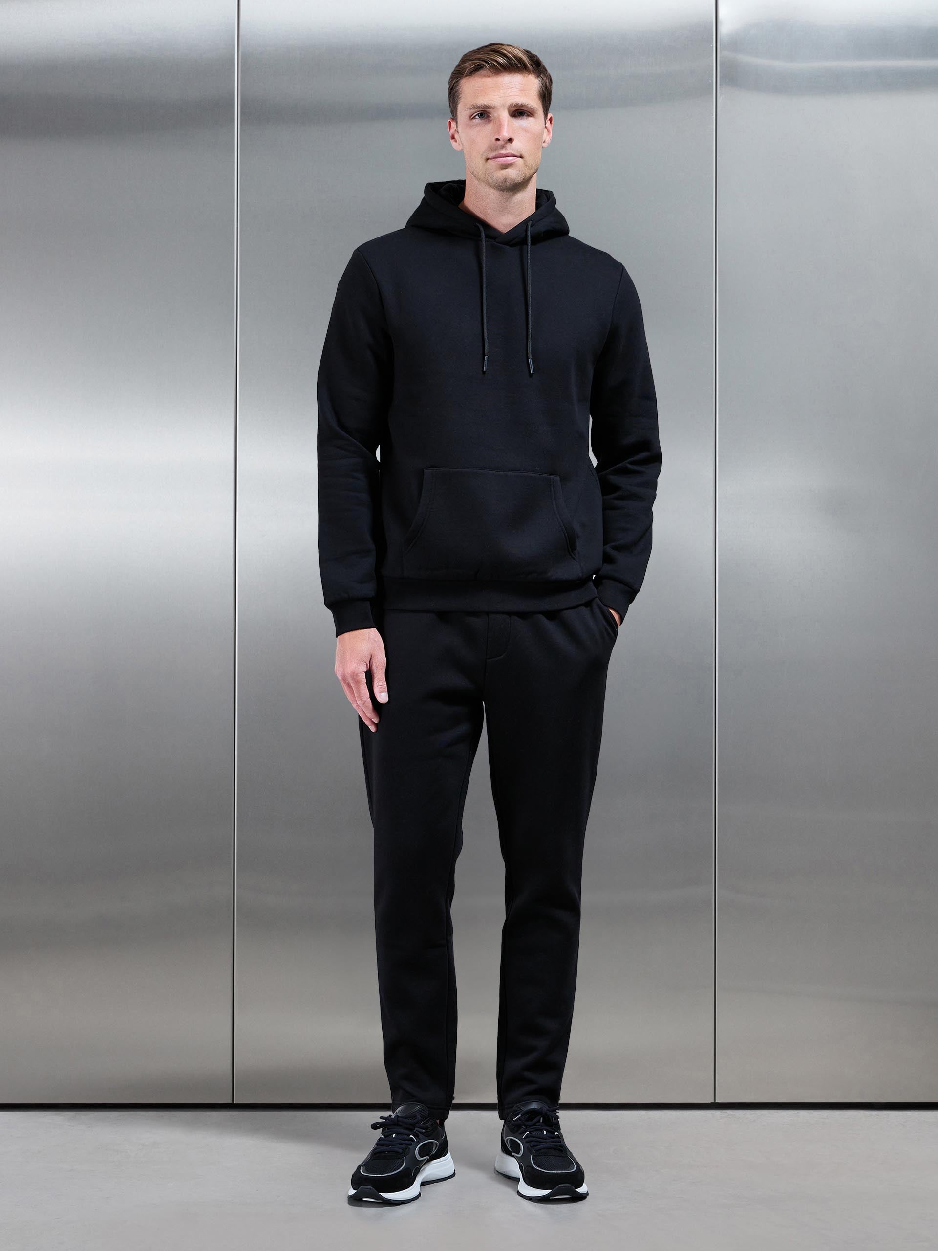 Mens Essential Hoodie in Black